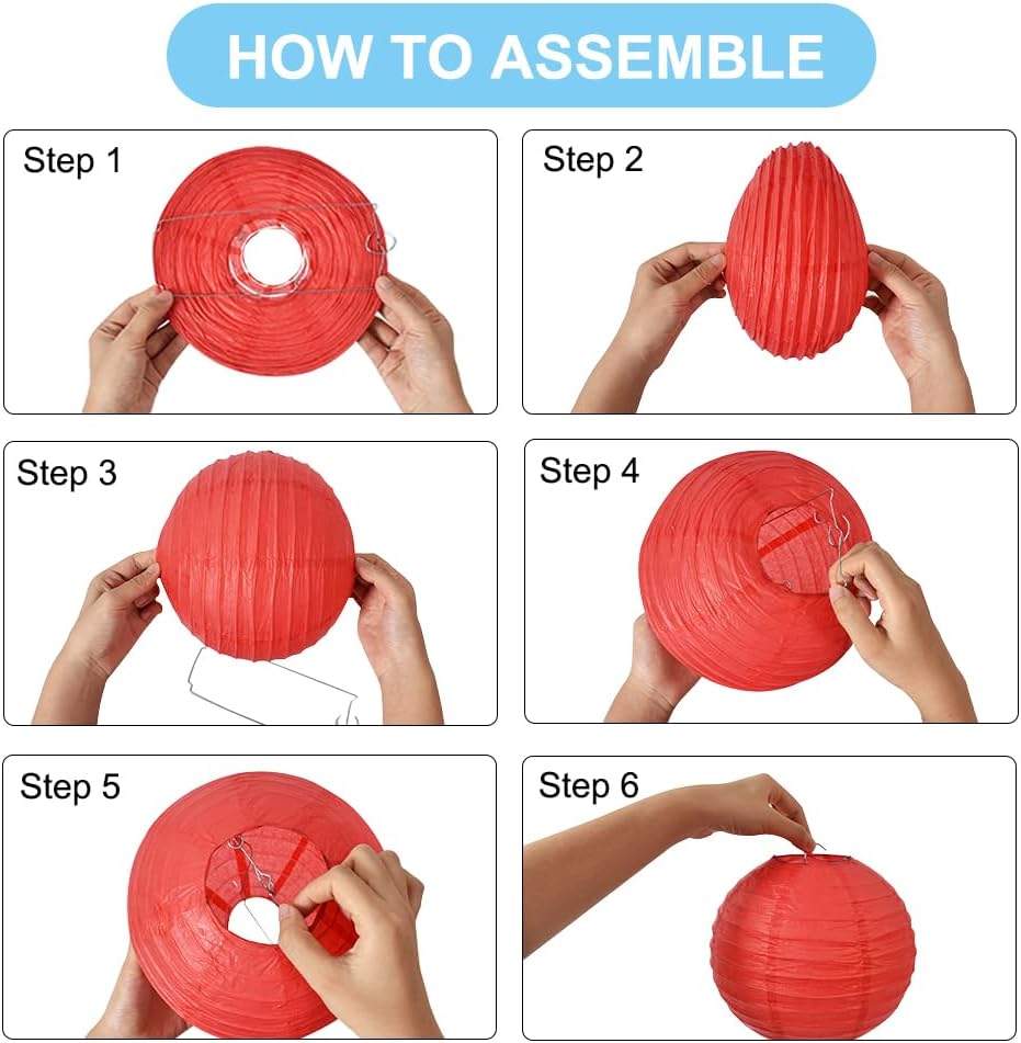 BEISHIDA 12 Pcs Pink Mix Paper Lanterns,Hanging Decorative Chinese Japanese Round Paper Lantern Lamp for Valentine's Day Girls' Party Wedding Children Home Party Decoration