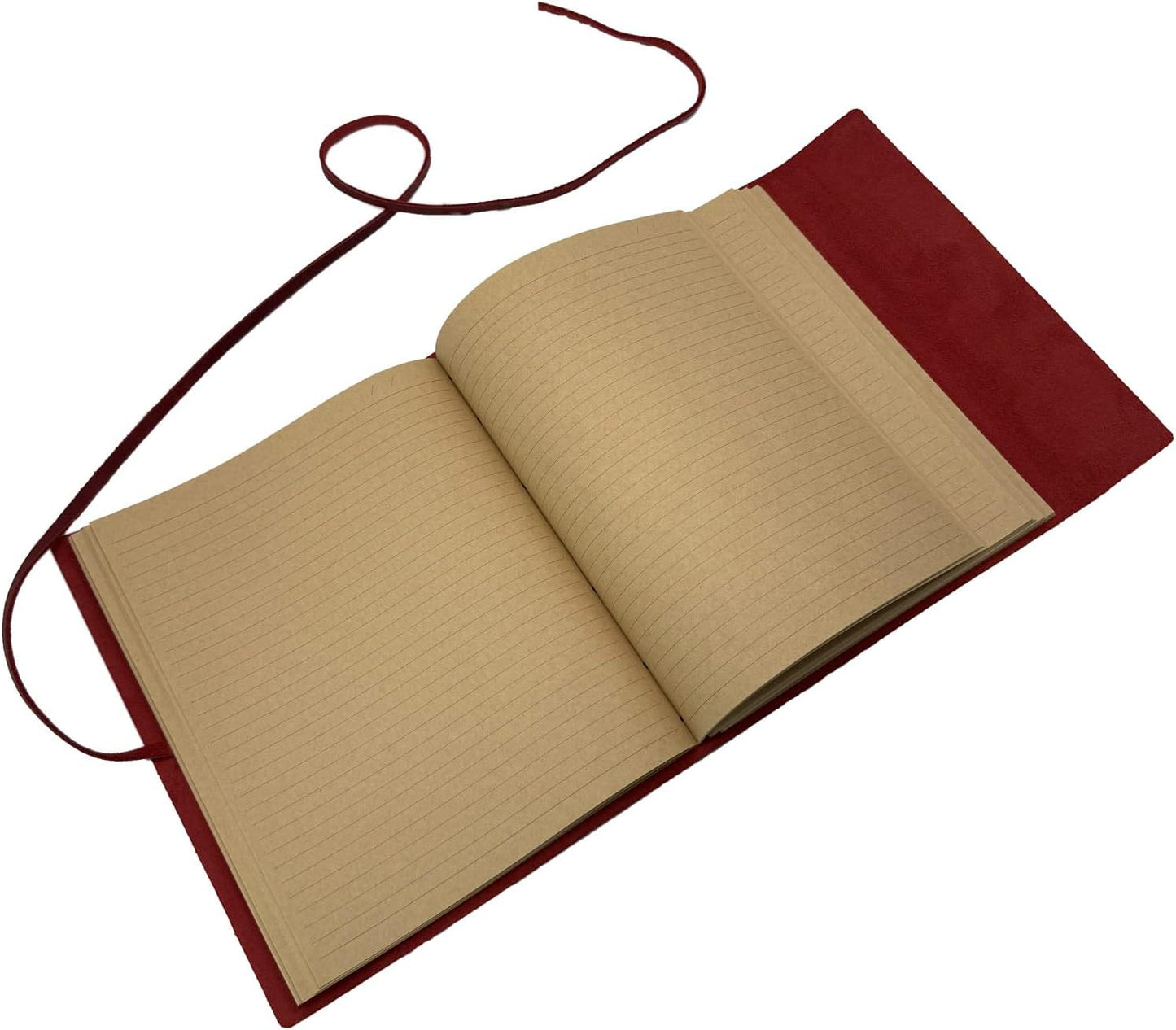 Large Notebook Journal - Genuine Leather Journals for Writing A4 Size Diary 8x10 Inch, Notepad For Women and Man, Gifts,Work,Travel Wine Red