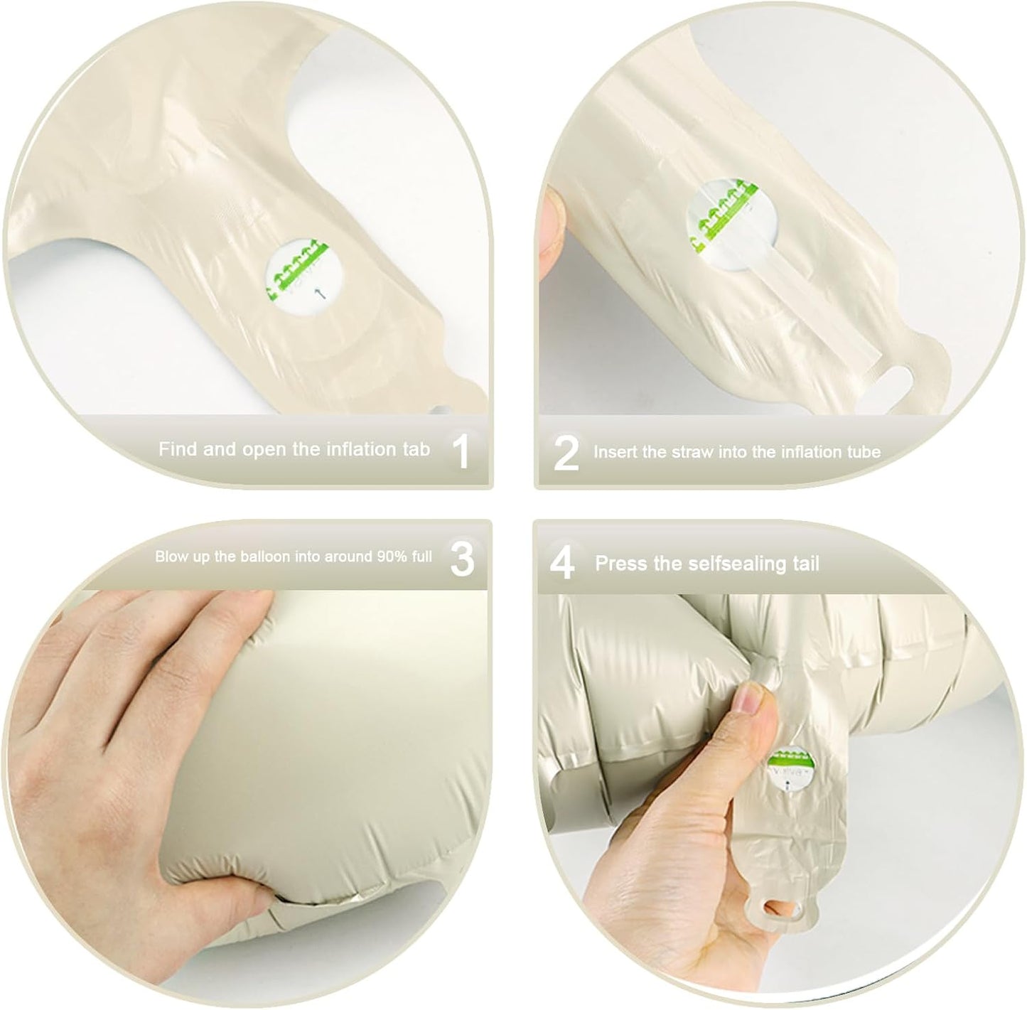 40 Inch Big Cream White Number 2 Balloon Birthday Decoration, Number 2 Helium Balloon 12 20 22 23 24 26 28 32 42 Celebration, Boy Girl Baby Anniversary Party Graduations Supplies Decorations