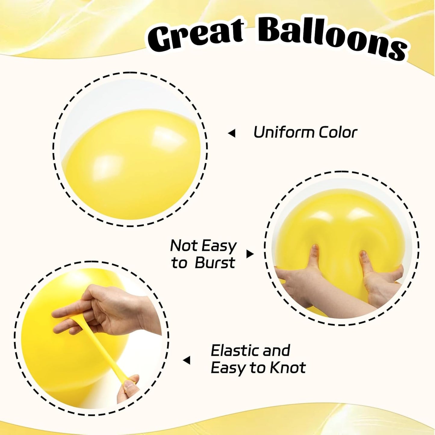 60pcs Yellow and White Balloons 12inch with Pastel Yellow White Gold Confetti Balloons for Bee Lemon Wedding Baby Shower Birthday Party Decorations