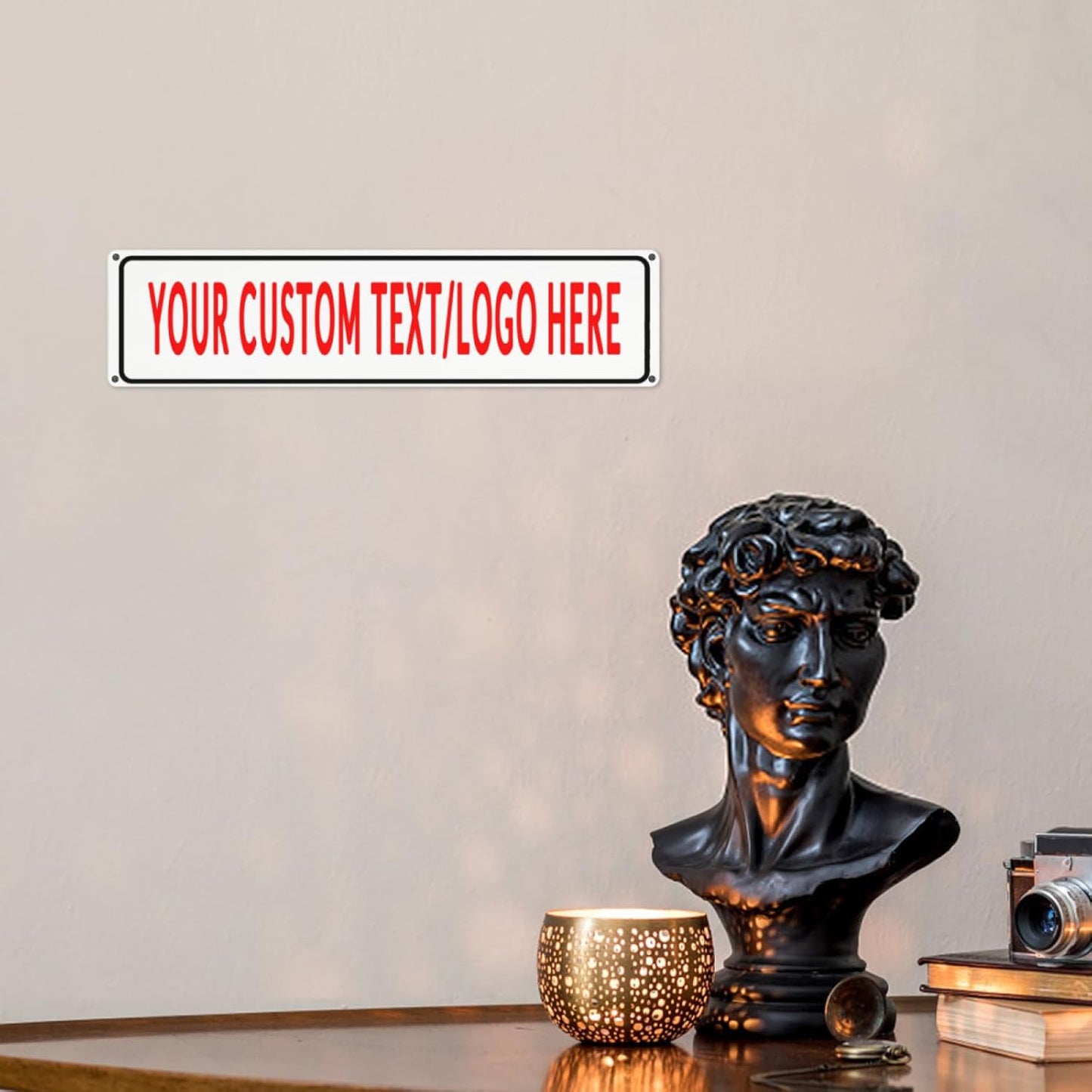 Custom Sign Personalized Custom Metal Sign, Customize For Office, Business, Workplace, Office, Home, Delivery Signs 4x16