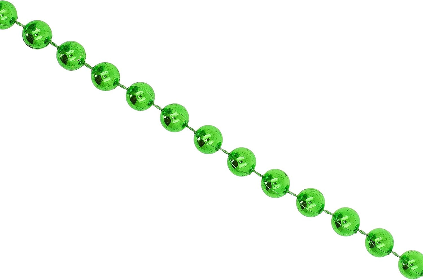 Mandala Crafts 6mm Faux Green Pearl Beads Roll - 27 Yards Strand of Fake Pearls Chain Garlands Spool String for Christmas Tree, Wedding, Party, Vases, DIY Decoration