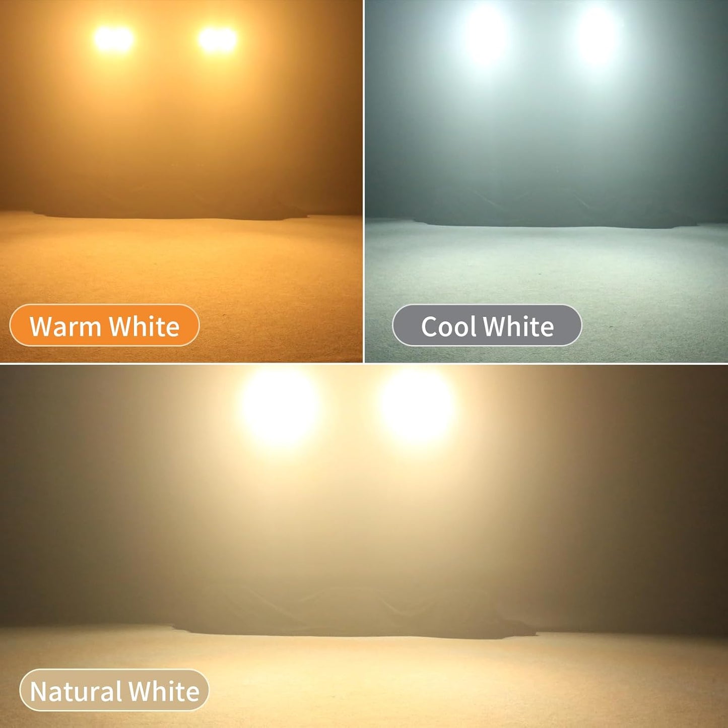 Stage Lights, 4X100W COB Spotlight LED Par Can Retro Lights, 2 in 1 Cool White & Warm White DMX512 Sound Activated Blinder Uplights for Events Parties Wedding Church Concert Studio Show Dance - 6Packs