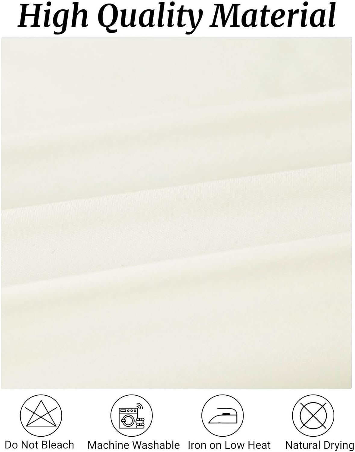 Fokitut 6 Pack Rectangle Tablecloth, 60x120 Inch, Stain Resistant and Wrinkle Polyester Table Cloth, Fabric Table Cover for Kitchen Dining, Wedding, Party, Holiday Dinner-Ivory