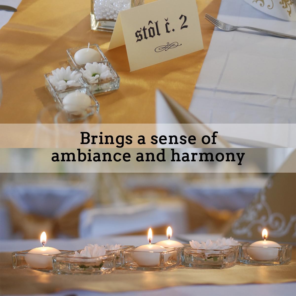 Unscented Floating Candles Set of 72, 3 Inch White Dripless Wax for Centerpieces at Wedding Pool Party Holiday, 10 Hour