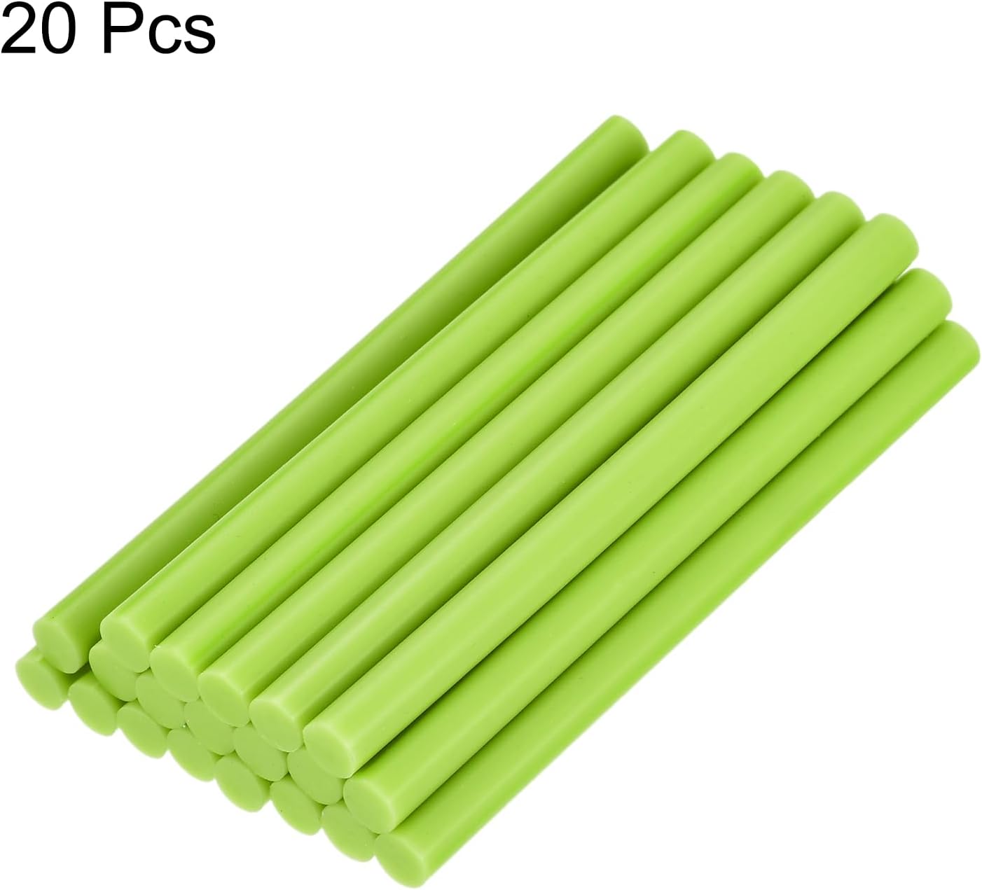 uxcell 20pcs Hot Glue Sticks for Glue Gun 11mm/0.43-inch x 8-inch Mini Hot Melt Adhesive Glue Stick Bright Green