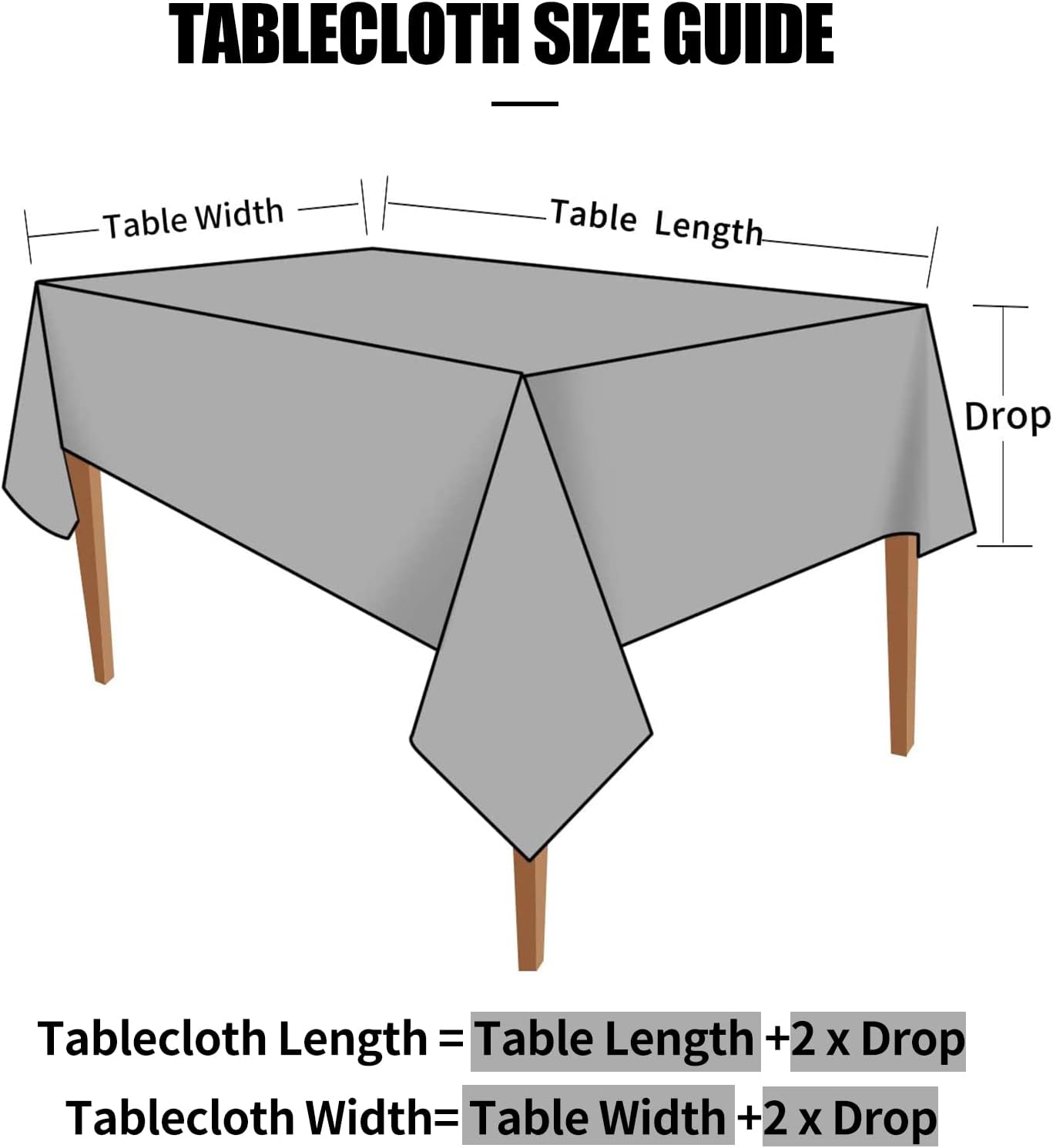 Smiry Rectangle Table Cloth, Waterproof Heavy Duty Vinyl Tablecloths, Wipeable Washable Table Cover for Kitchen and Dining Room (Brown, 52" X 70")