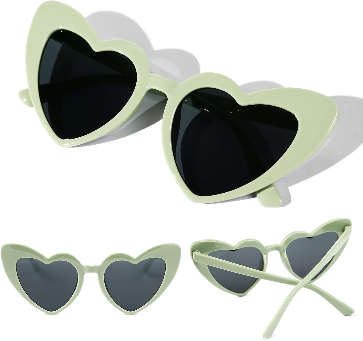 YOGFIT Heart Sunglasses for Women Fashion Classic Love Eye Protection Sunglasses Vintage Cute Heart Sunglasses