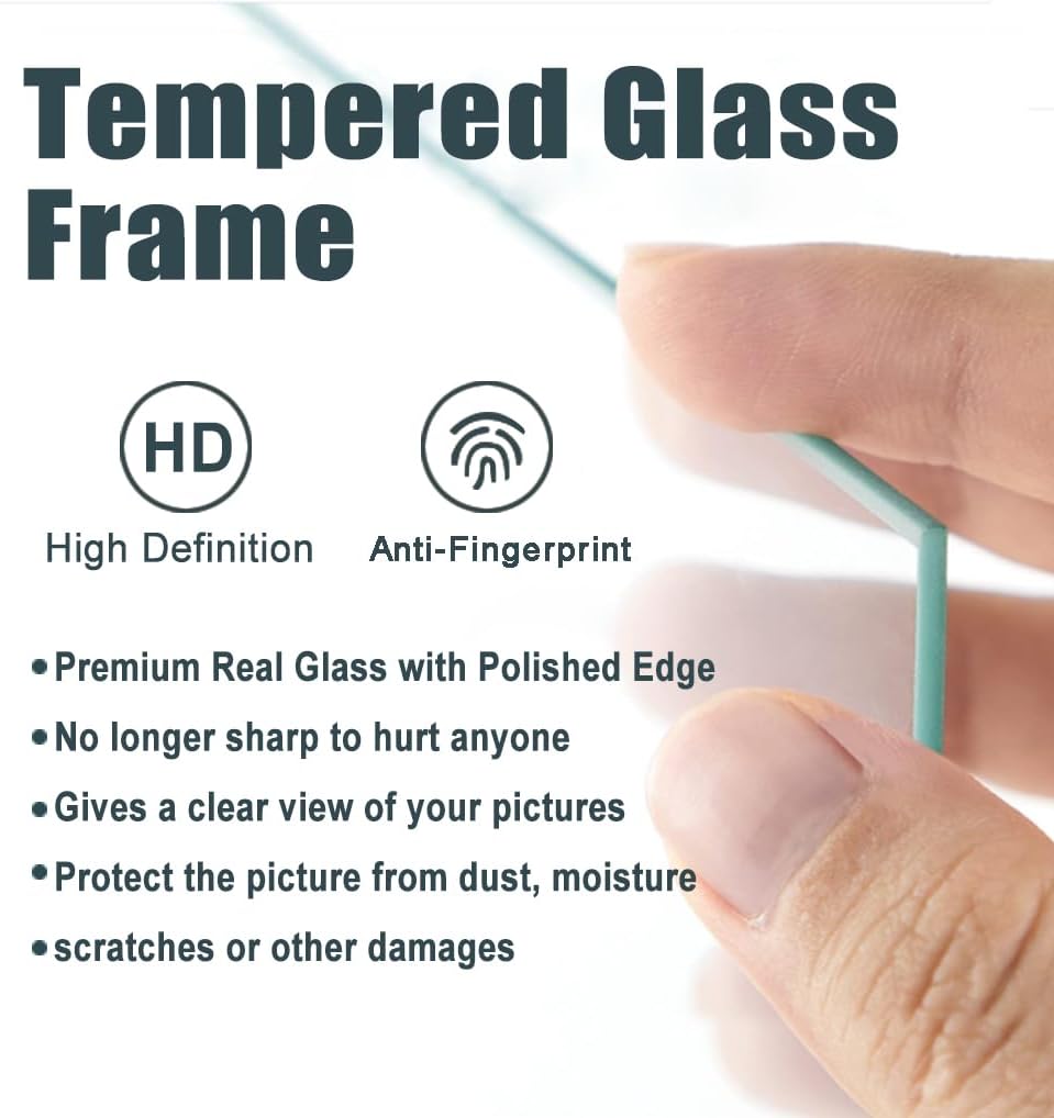 5x5 Picture Frame with Real Glass, 4 set Ornate Vintage Picture Frames for Wall or Tabletop Display, 5 x 5 photo Frame for Wall home best gift