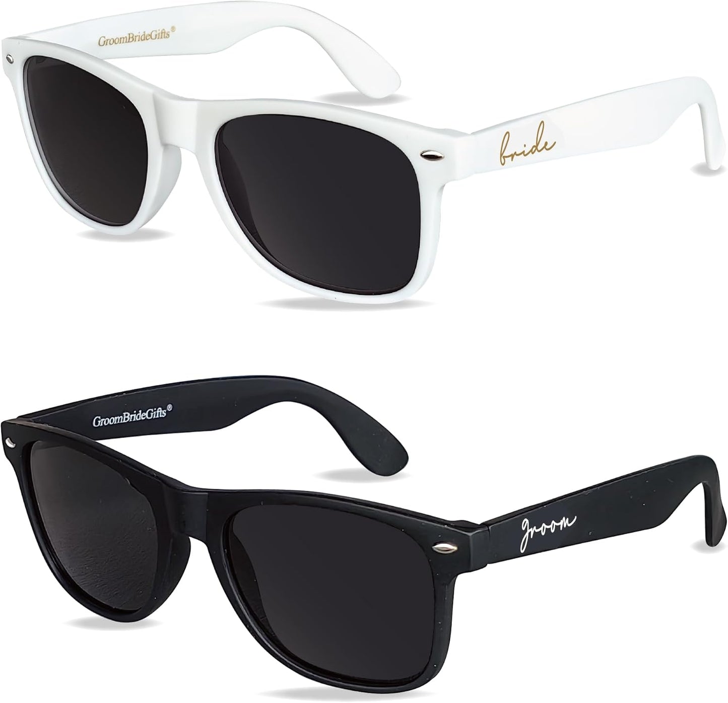 Bride and Groom Polarized Sunglasses for Wedding – UV400 Protection, Lightweight & Stylish Couple Sunglasses