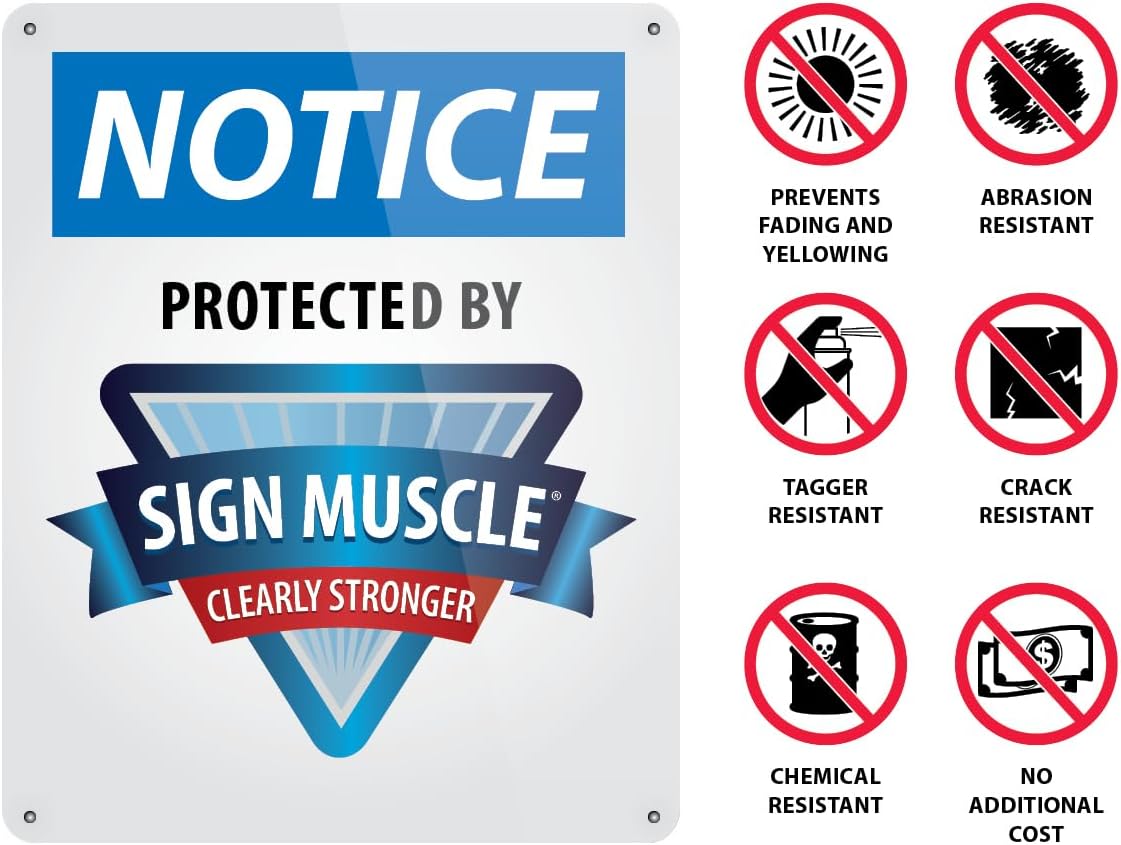 Custom OSHA Style Notice Sign 24" x 36" Aluminum Sign, Customizable "Your Text Here", by AccuformNMC Made in USA