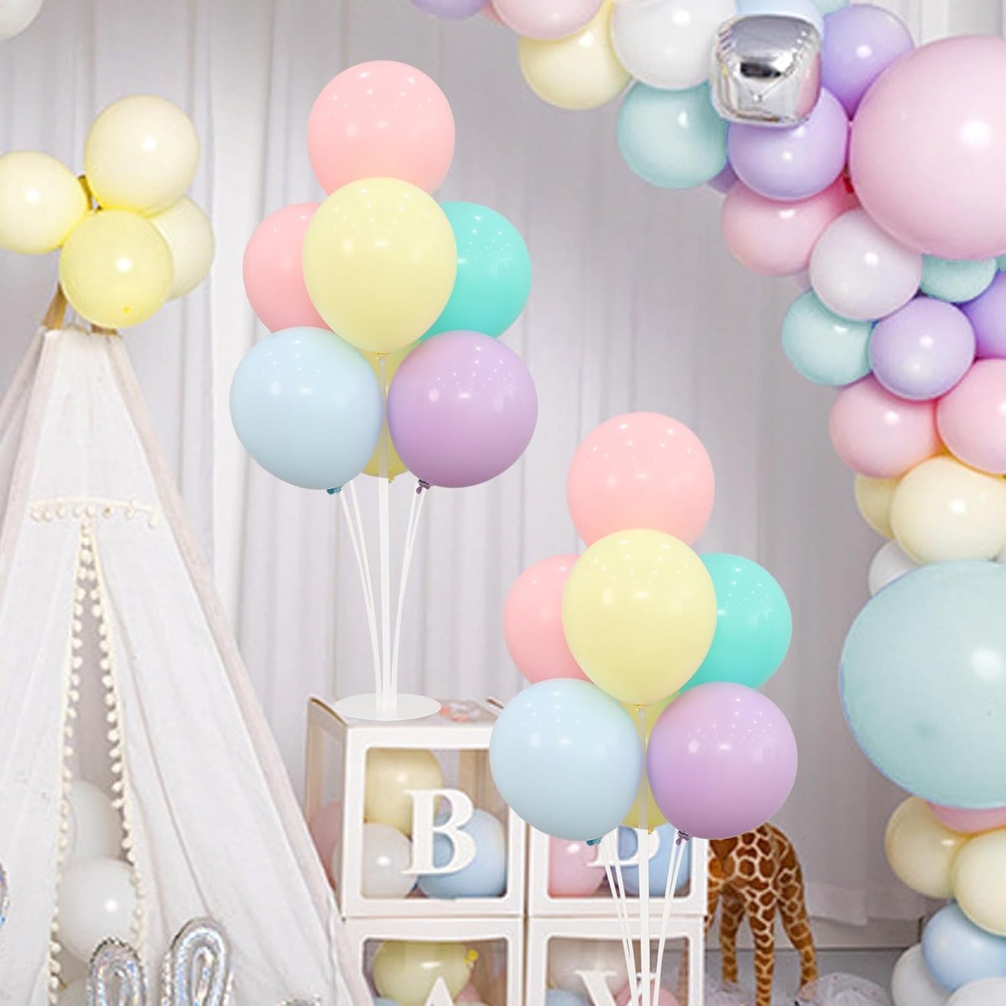 Balloon Stand Kit For Table Centerpieces Pastel Balloons Holder Baby Shower Birthday Party Decorations