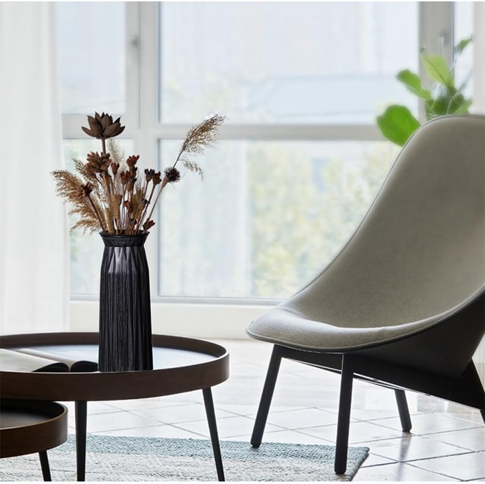 Bronze Antique Vase, 12 Inches Vintage Glass Vase Rustic European Unique Chic Style for Tabletop, Kitchen, Office, Living Room Decoration