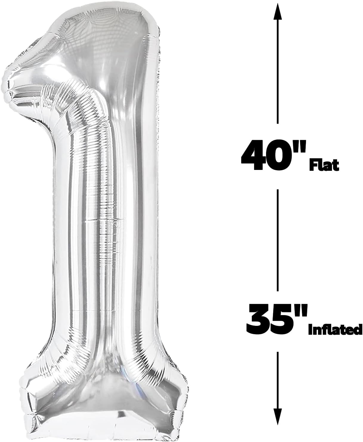 40 Inch Big Silver 19 Balloon Number, Jumbo Giant Happy 19th 19 Birthday Party Decorations, Large Mylar Foil Anniversary Birthday Party Engagement Decorations