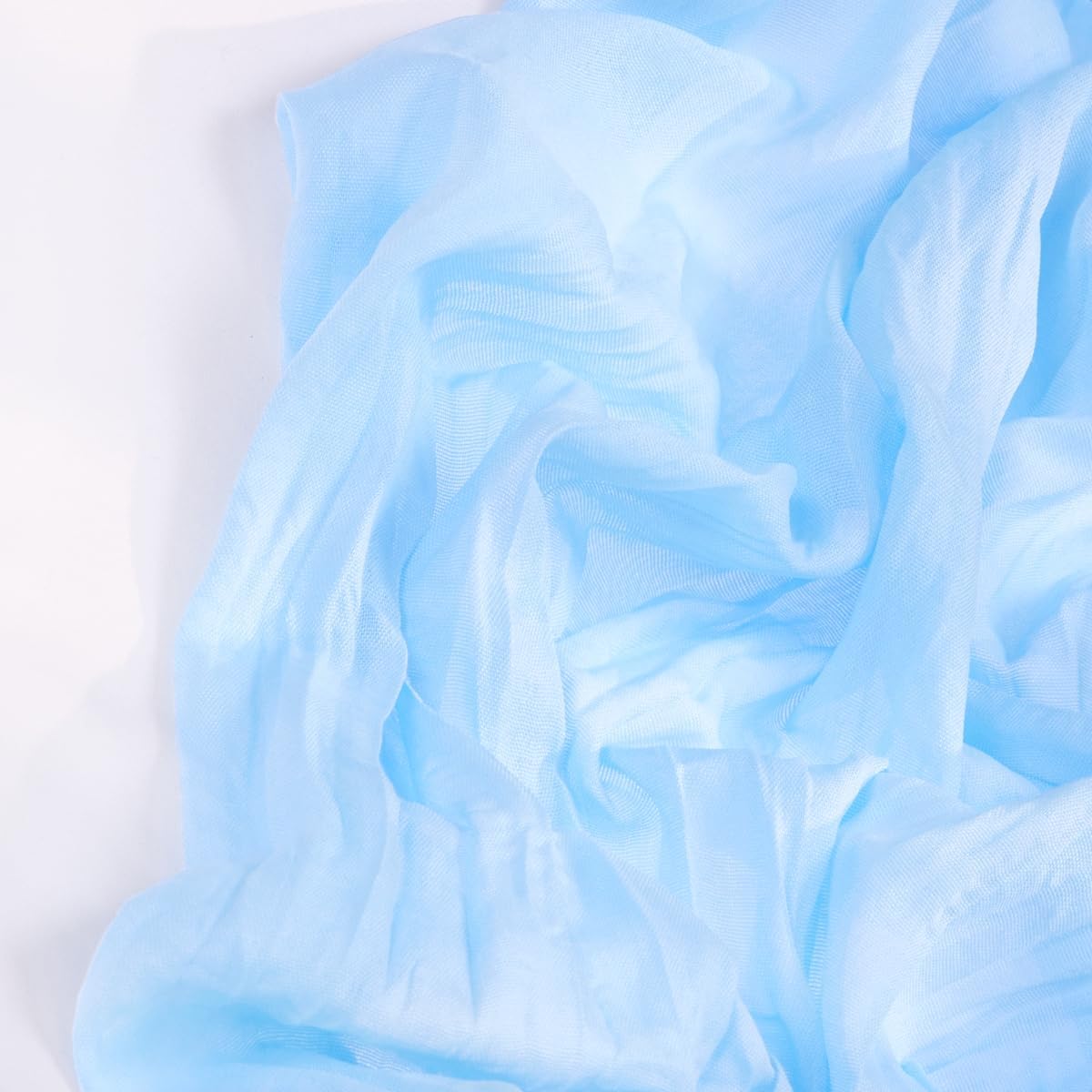 Baby Blue Cheesecloth Table Runner 4 Pack Fall Table Runners Boho Gauze 120 Inches Light Blue Cheese Cloth Fall Table Decorations for Thanksgiving Wedding Bridal Baby Boy Shower Party