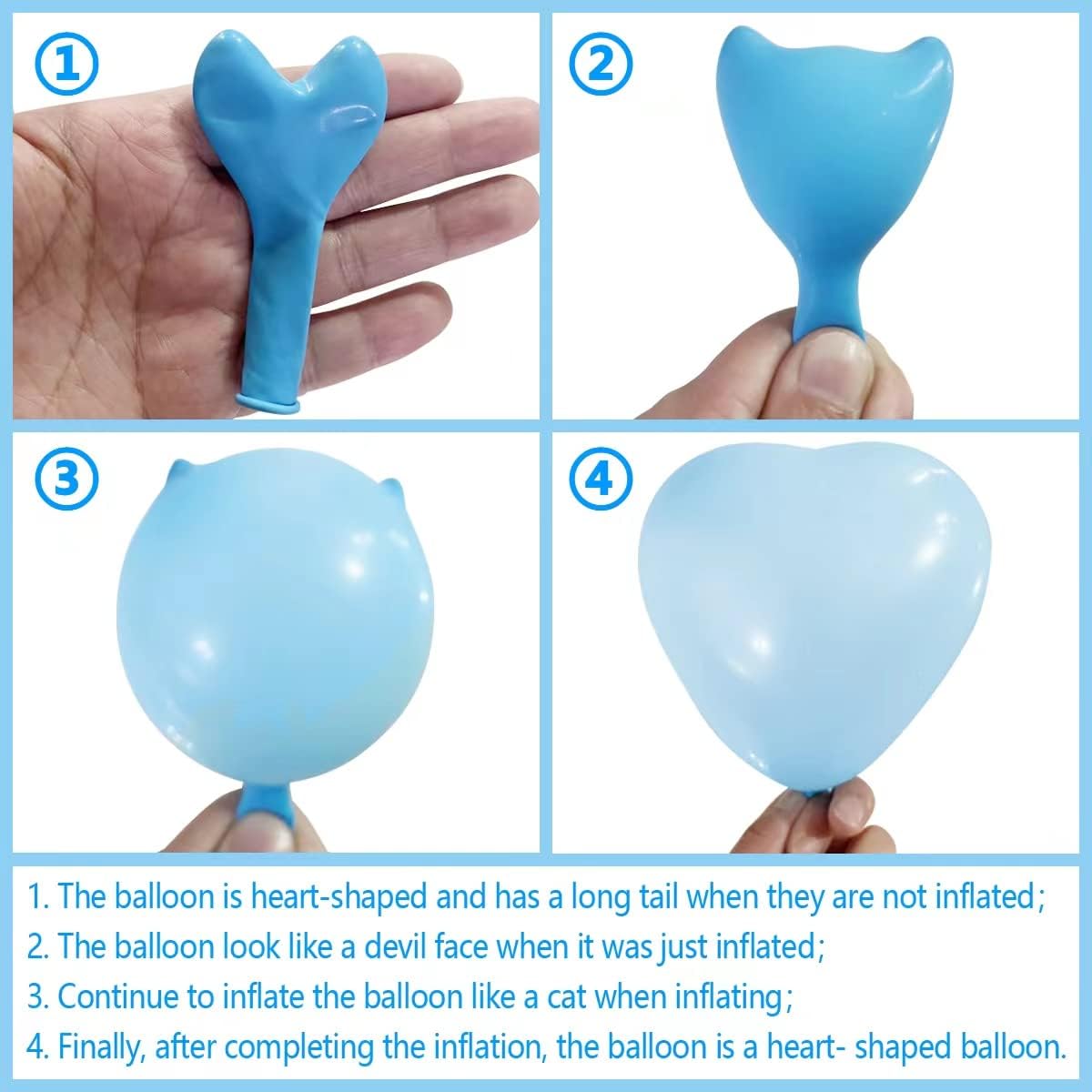 6-inch transparent Heart shaped Latex Balloons for Valentines Day,Propose Marriage,Wedding Party.