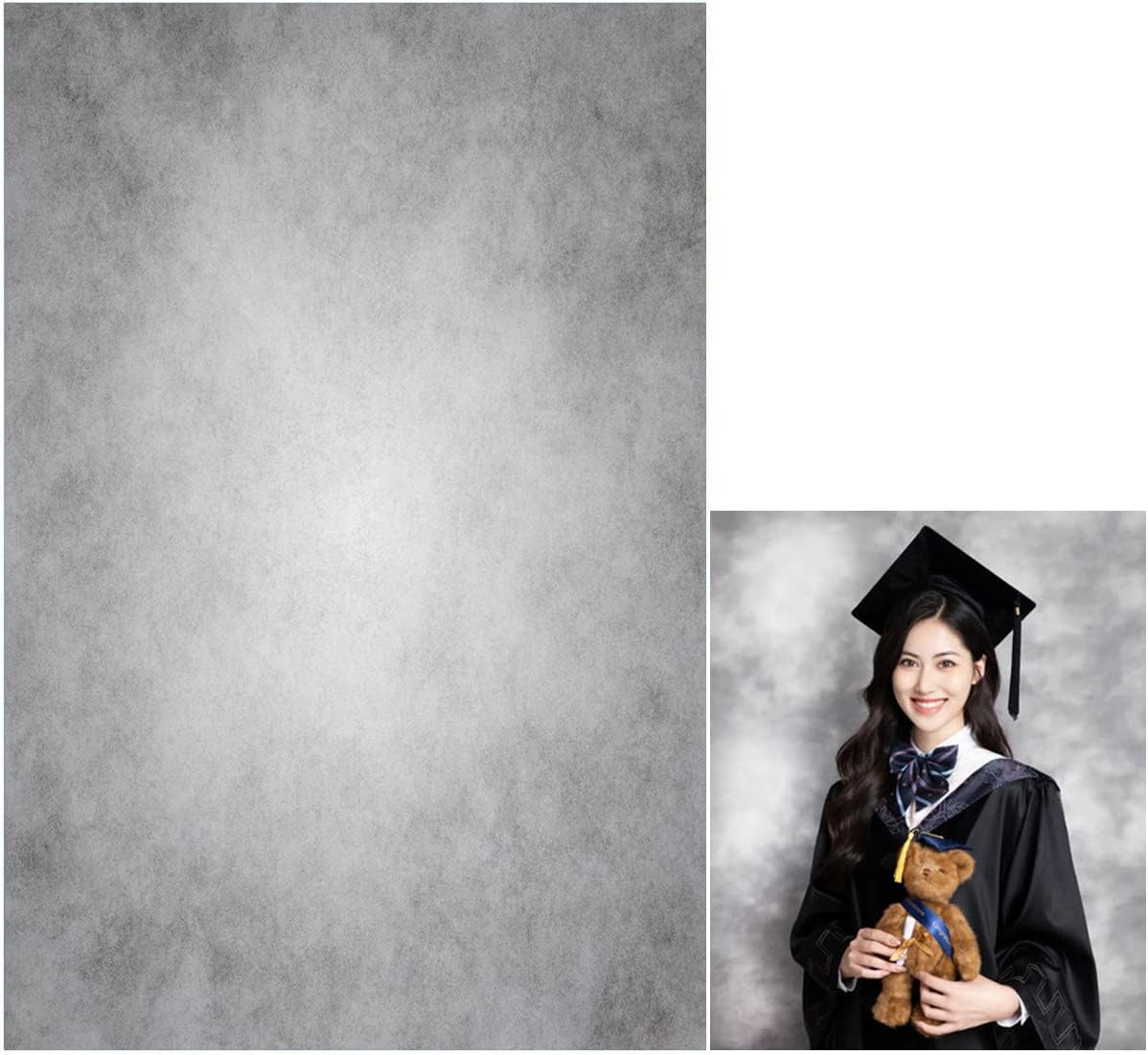 8x16ft Gray Abstract Photography Backdrops Grey Portrait Photo Studio Prop Background for Photographyer Ash Texture Backdrop for Party