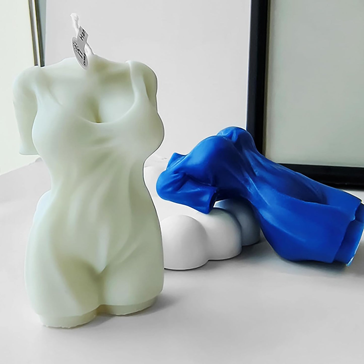 Sling Body Twist Wave Candle Mold - Resin Casting Silicone Mold for Home Decor and 3D Animal Candle Making