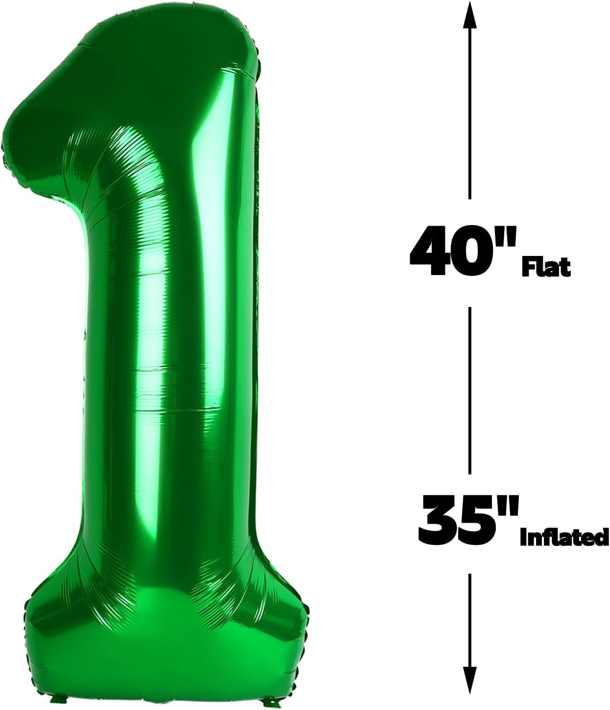 40 Inch Green Large Number 14 41 Birthday Balloon, Giant Number 14 41 Balloons, Foil Mylar Big Balloons for Anniversary Graduation Supplies Decorations