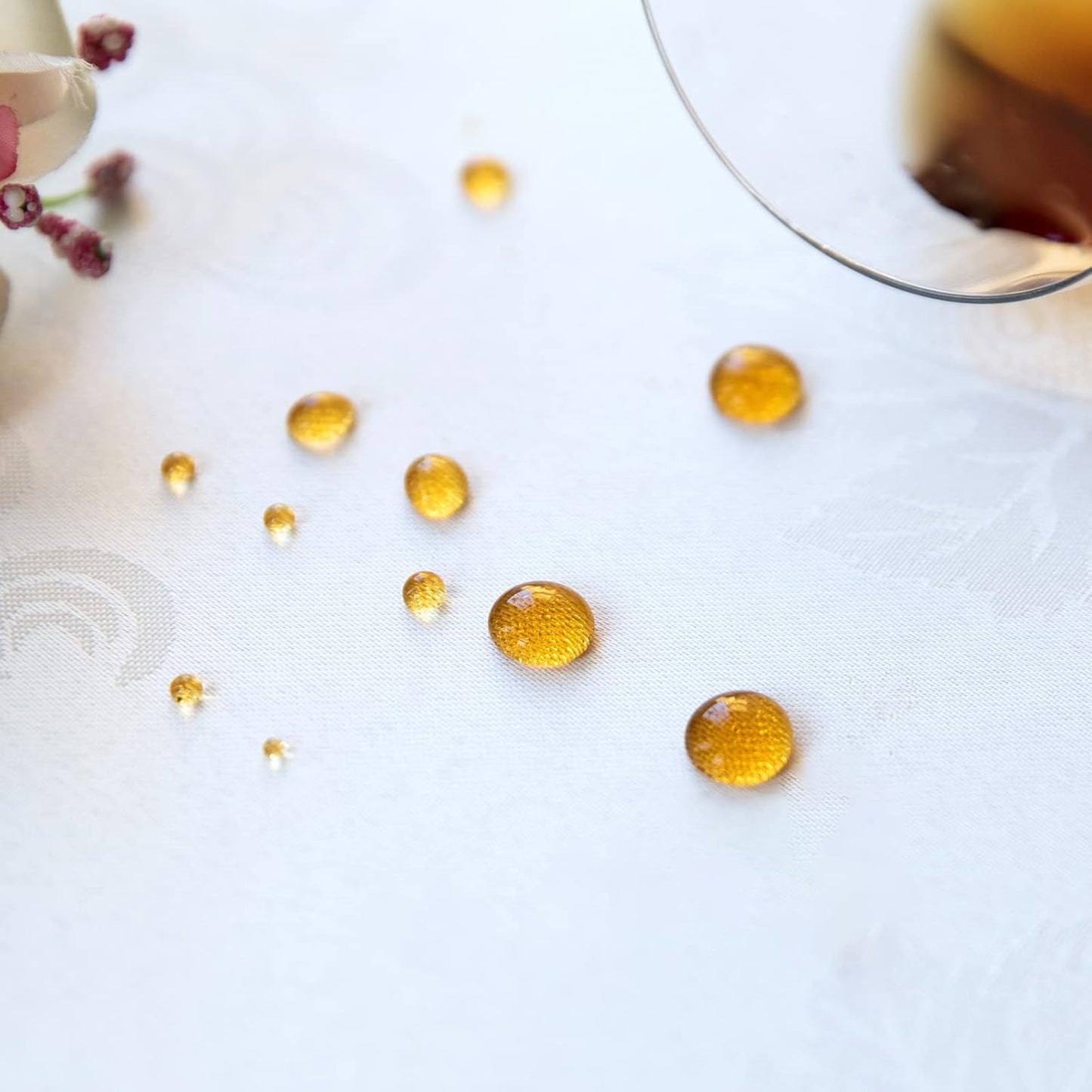 Beige lace Premium Rectangle Farmhouse Table Runner Waterproof OilProof SpillProof AntiShrink Soft Wrinkle Resistant Decorative Fabric Table Cover Kitchen Dinning Party Wedding Banquet