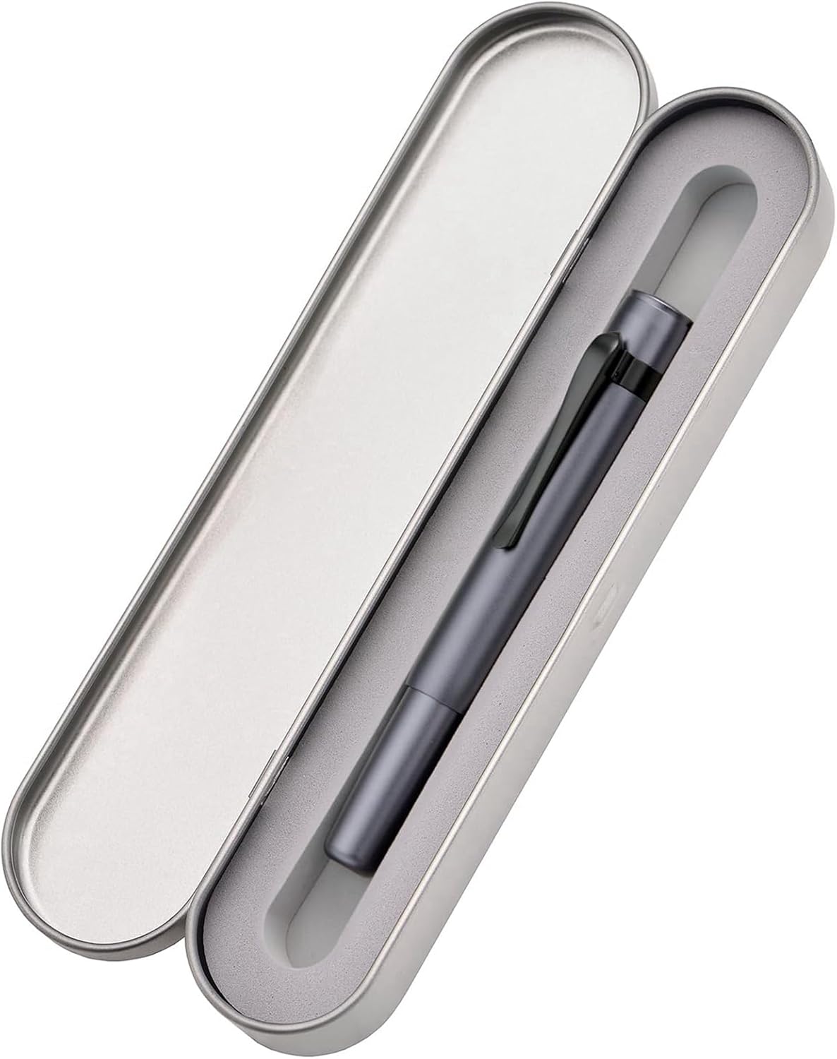 Hongdian M2 Black Forest Mini Rollerball Pen, Fine Point 0.5mm, Sleek Aluminium Pocket Pen with Black Ink Refill, Ideal for Travel & Signature (Space Gray)