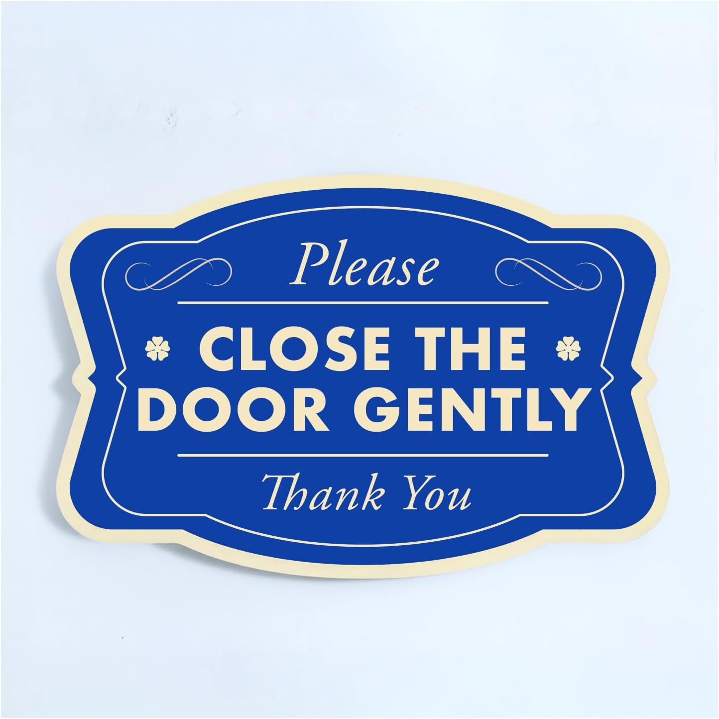 Custom Outdoor Decorative Metal Sign, Personalized Aluminum, Driveway Sign - Waterproof, Made in USA, Blue Steel 12x8 In