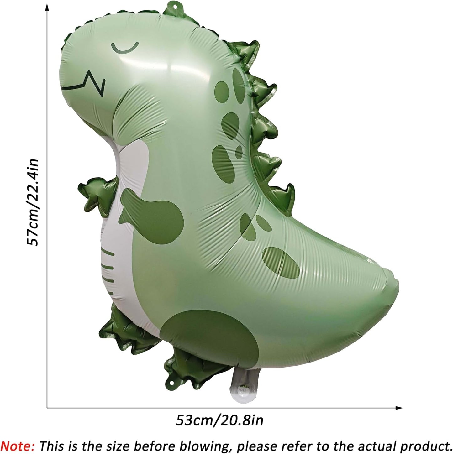 2PCS Matte Dinosaur Animal Balloons Cute inflatable dinosaur Foil Balloons for Dinosaur themed Birthday Party Baby Shower Decoration Kids Jungle Theme Birthday Party Supplies Decor