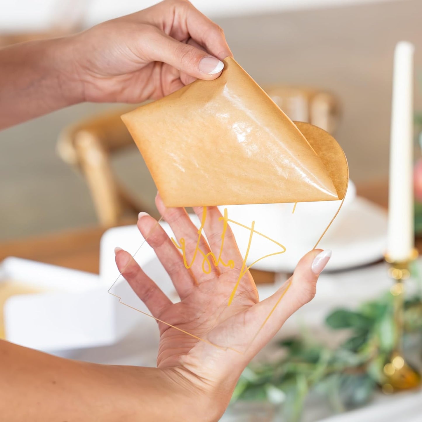 Clear Arch Acrylic Table Numbers for Wedding Reception - 5" x 7" Gold Font Centerpiece Set with Holder Stands & Head Table Sign - Anniversary, Event, Party, Wedding Set 1-20