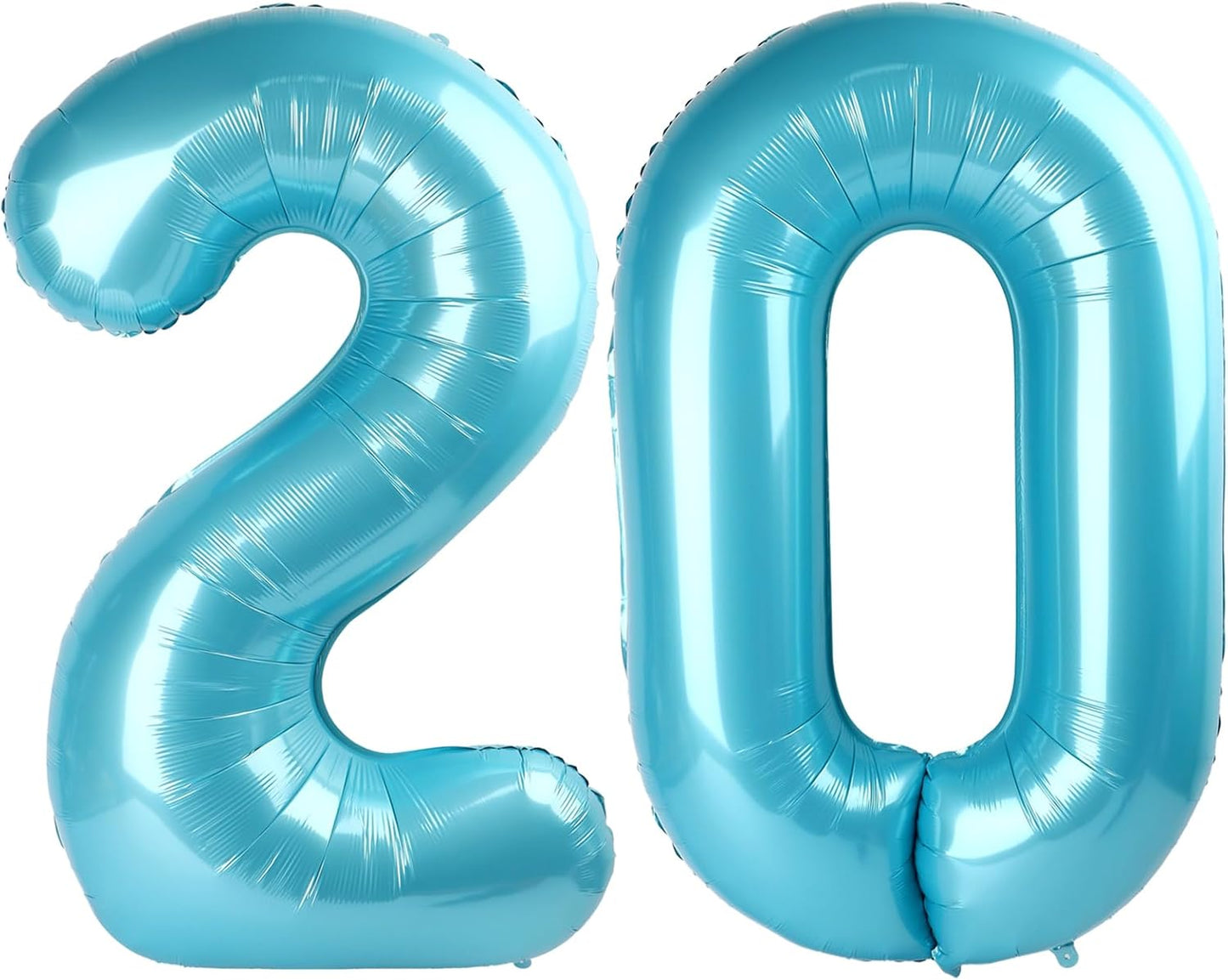 Pearl Blue 20 Number Balloon