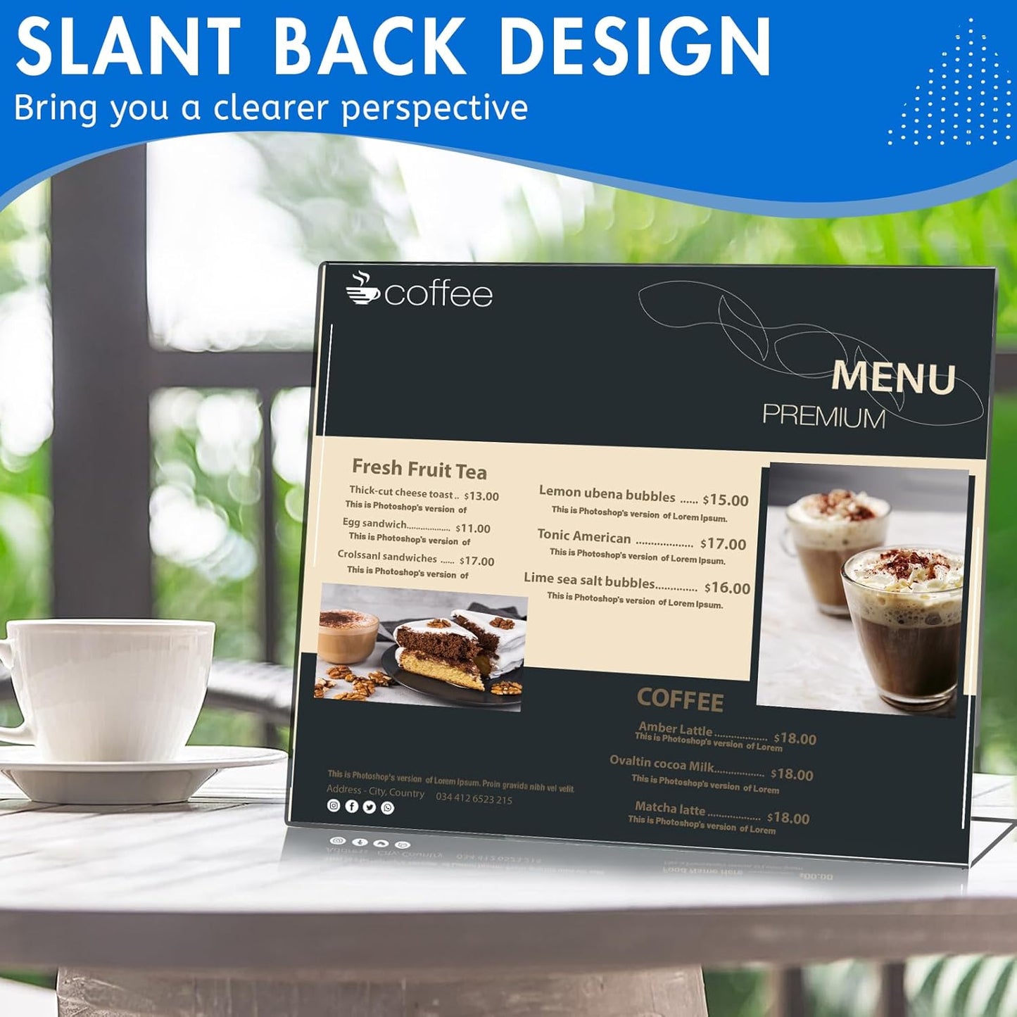 Aheroi 30Pcs Acrylic Sign Holder 8.5 x 11, L-shape Clear Sign Holders, Horizontal L-shape Acrylic Paper Holder, Plastic Table Sign Holders, Plastic Paper Holder Display Standing for Office Home School