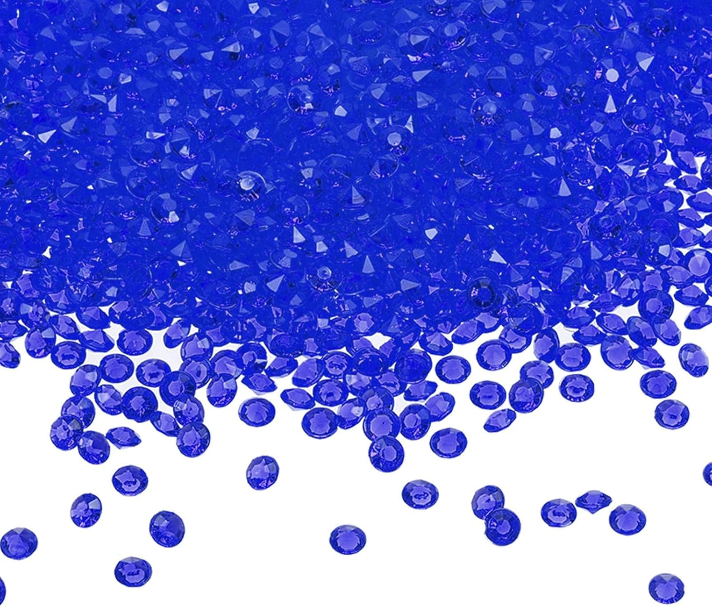 PATIKIL 10000 Pcs Wedding Table Scatter Confetti Crystals 4.5mm Acrylic Diamonds Vase Fillers Gems for Table Centerpiece Decorations Party Vase Beads, Dark Blue