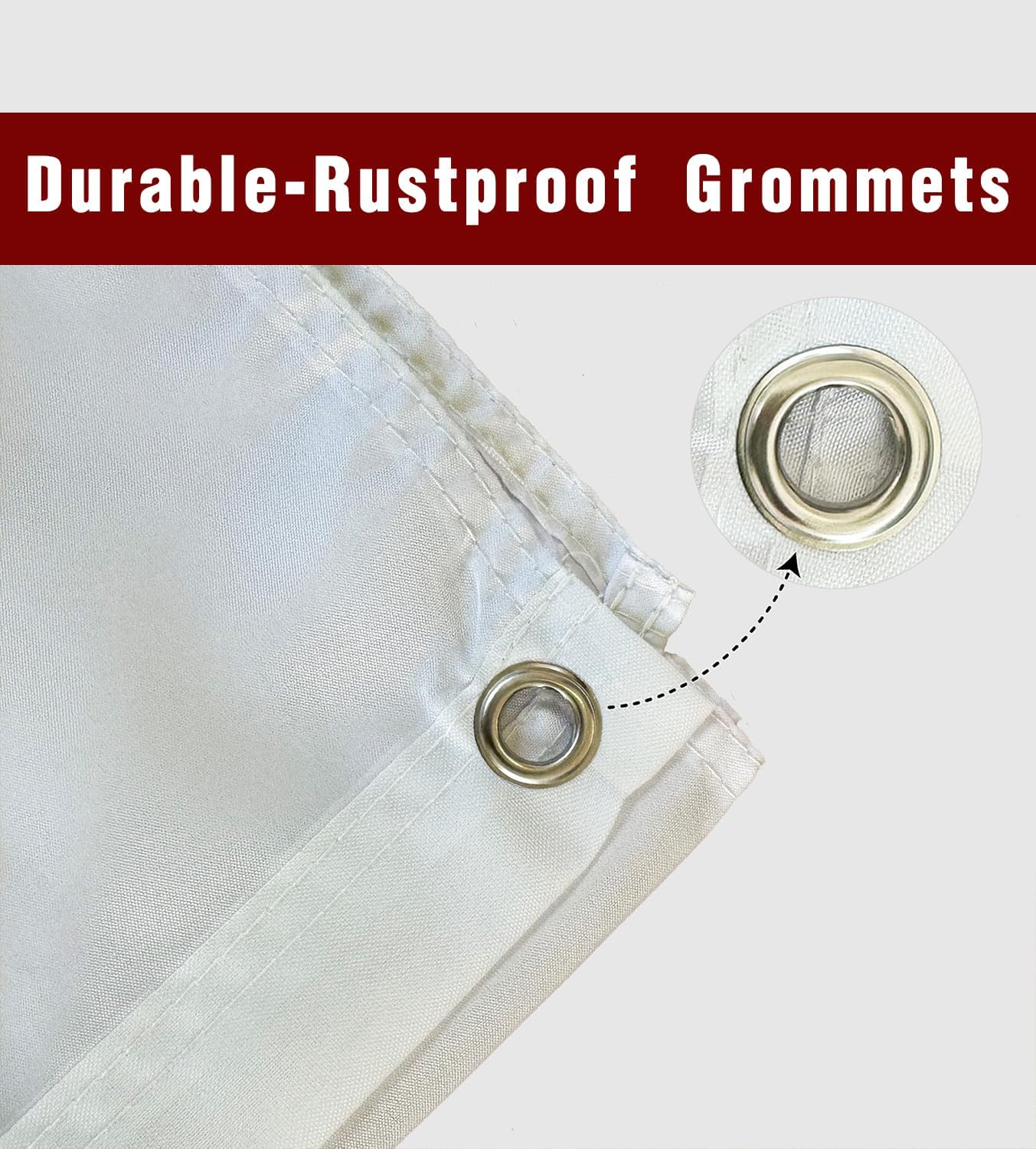 Heart Just Married Flag Banner Outdoor Indoor Decoration Flag 3x5 FT Double Stitched Polyester with Brass Grommets (White)