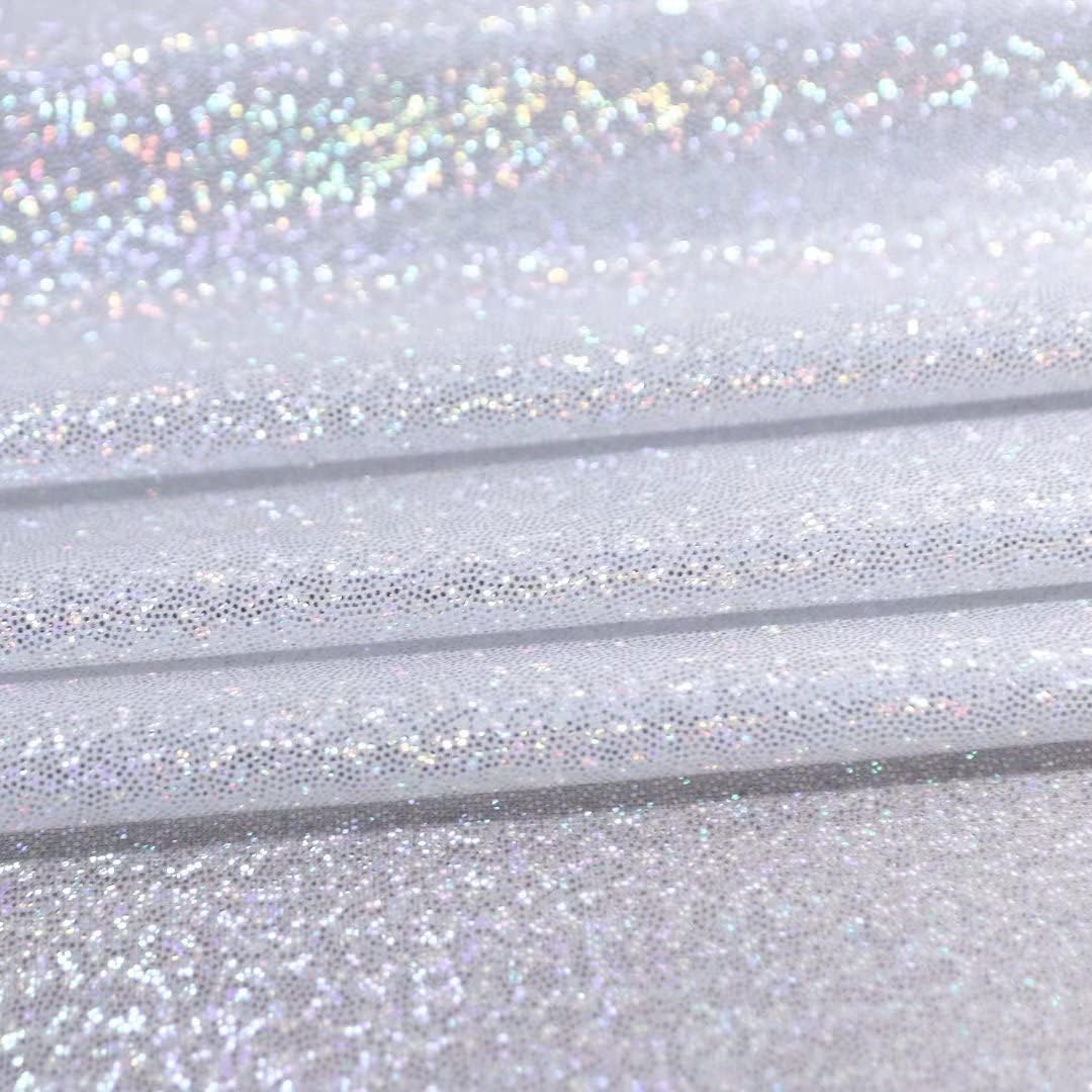 Fitable Silver Sequin Tablecloth for Parties 60x84 Inch - Sparkle Glitter Table Cloth Laser Rectangle Table Cover Overlay for Wedding Baby Shower Ceremony Birthday Cake Table Holiday Banquet