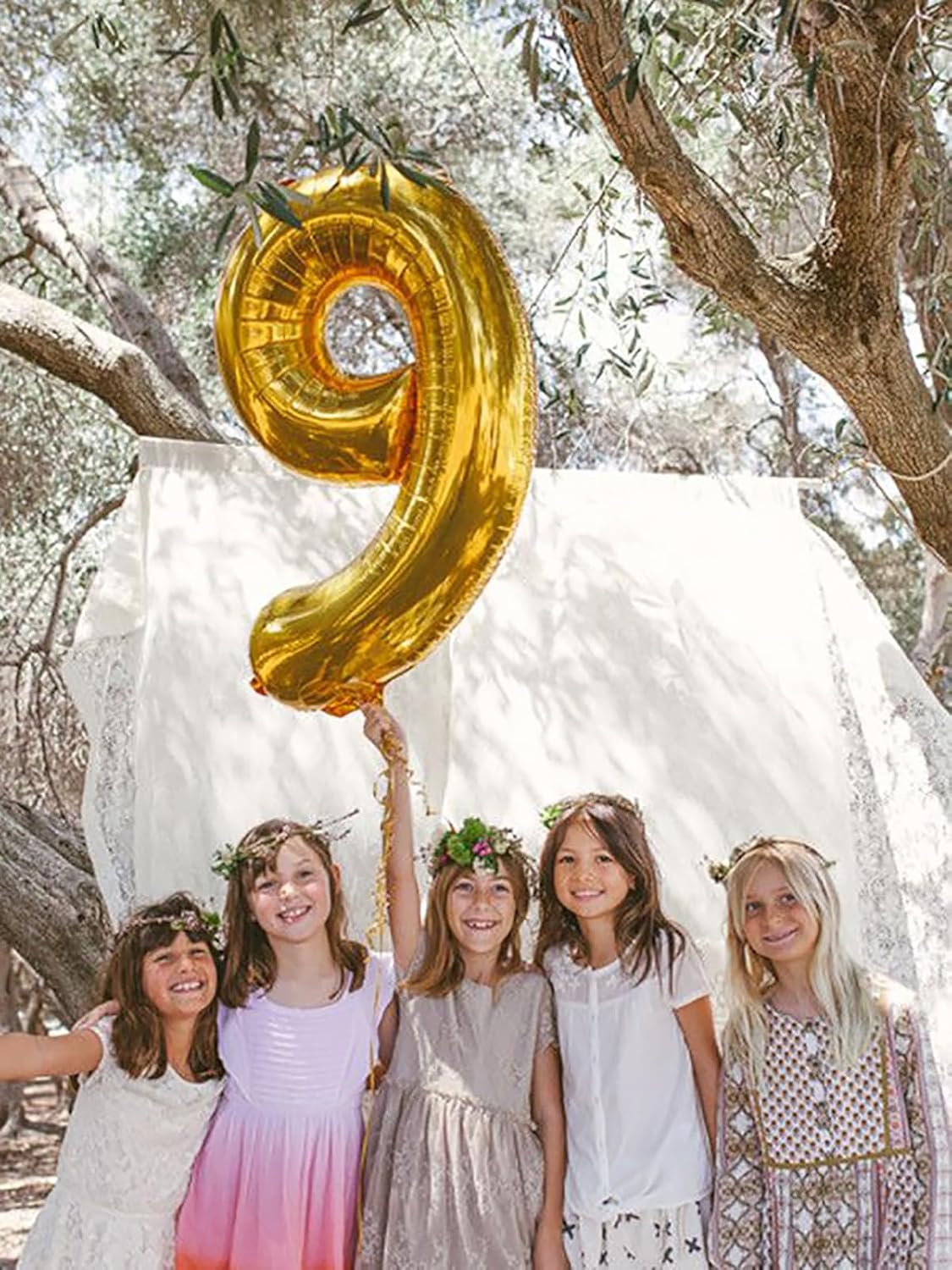 40 Inch Number Balloons Gold 9 Balloons, 9 Birthday Decorations, Baby Girl Boy 9 19 29 39 Birthday Party Supplies Anniversary Event Celebration