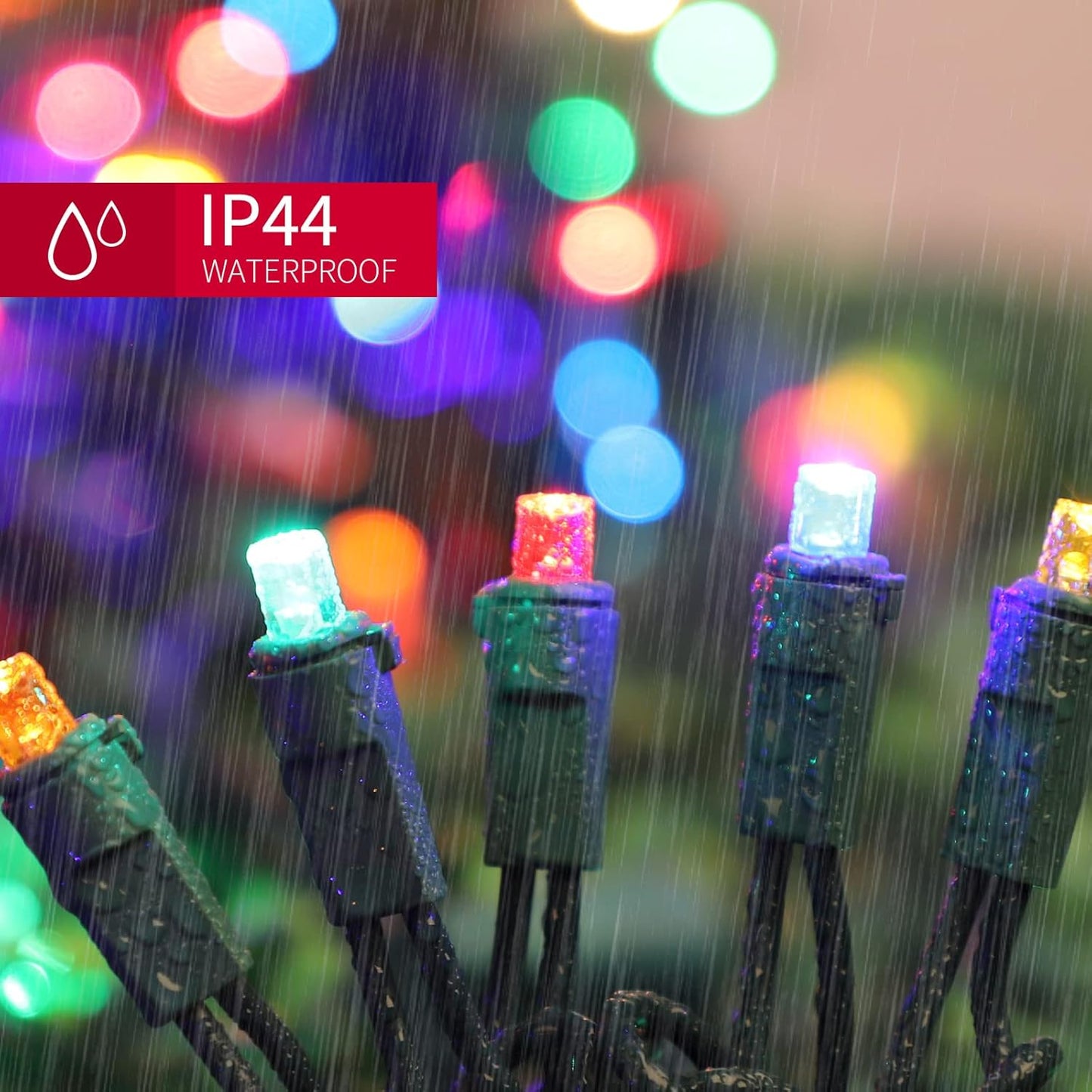 100 Count Multicolor- String Lights - 21.6FT LED Christmas Lights, Mini led Lights for Indoor Outdoor Home Holiday Party Wedding Independence Day Decoration