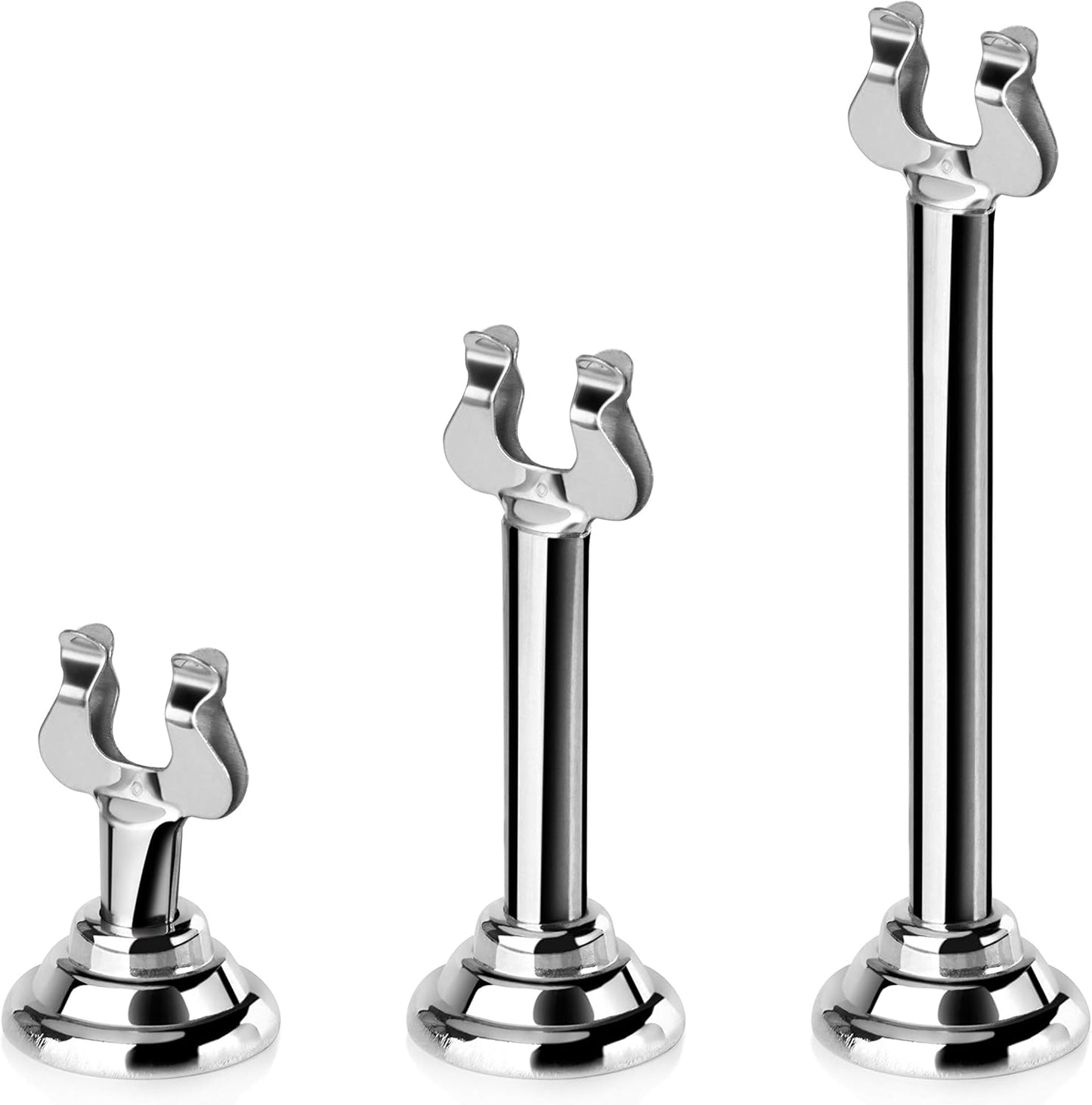 New Star Foodservice 23428 Triton Harp Clip Style, Place Card/Table Number Holder, 1.5 Inch, Silver, Set of 12, 23411