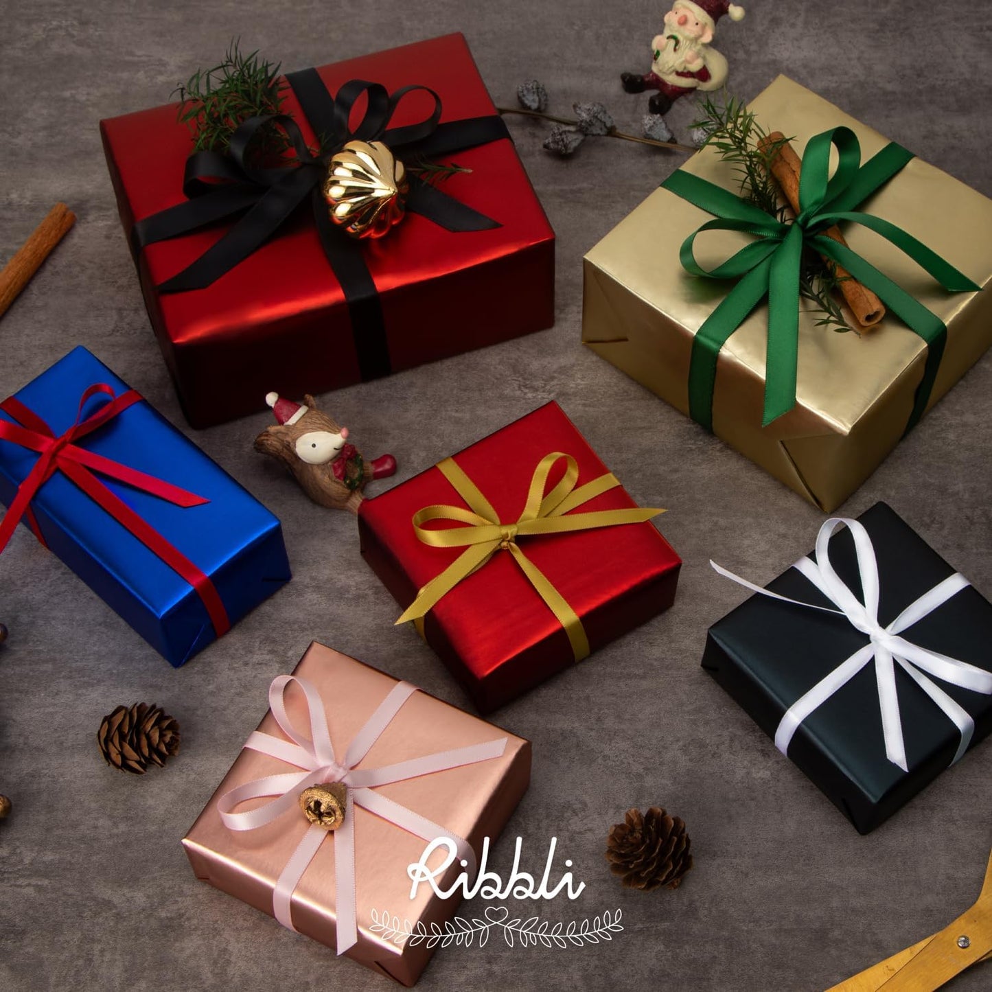 Ribbli Double Faced Light Pink Baby Pink Satin Ribbon,1/4” x Continuous 25 Yards,Use for Bows Bouquet,Gift Wrapping,Baby Shower,Floral Arrangement