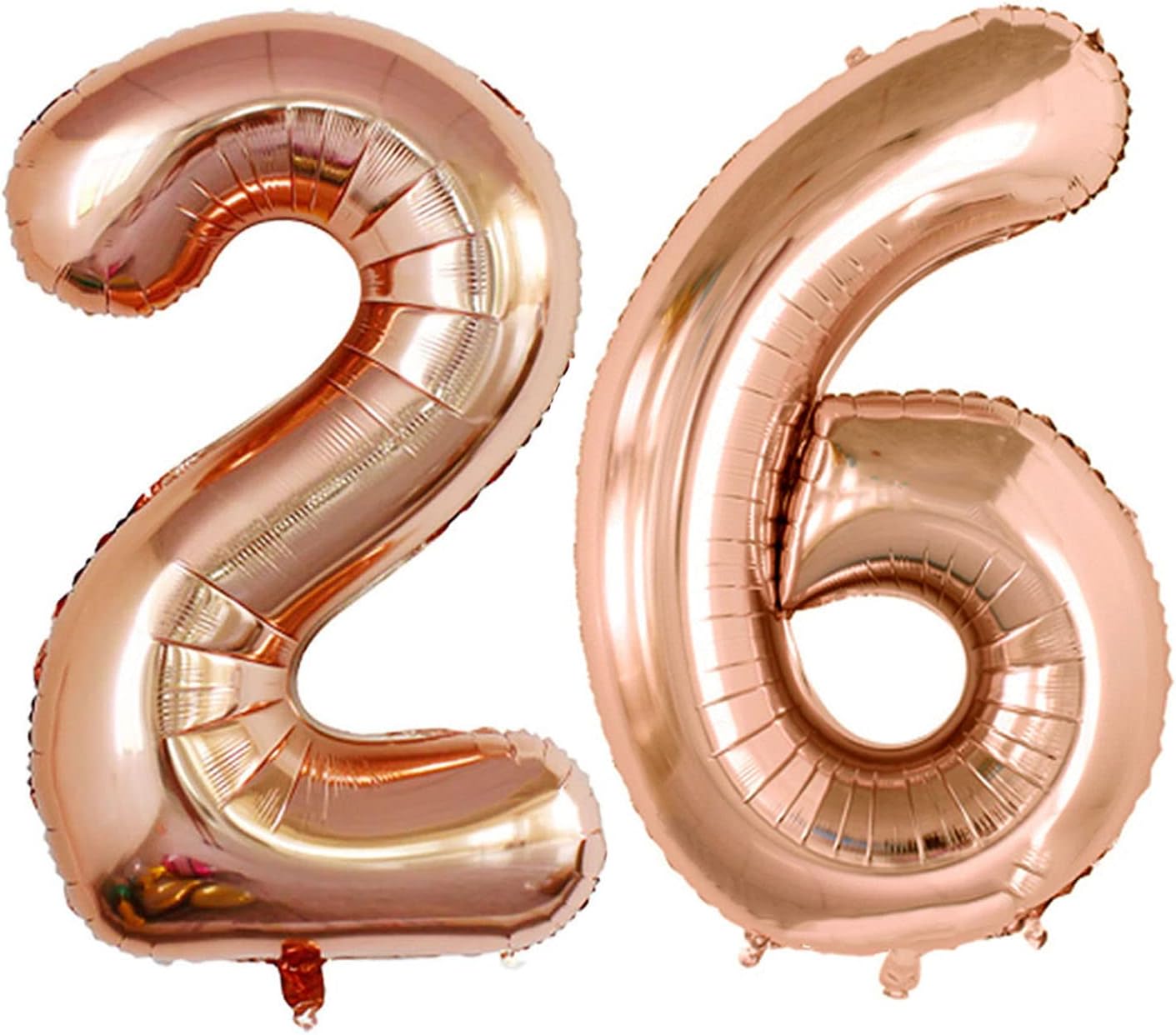 GOER Number 26 Balloons for 26th Birthday Party Decorations,42 Inch Jumbo Foil Helium 62 Balloons for 62nd Birthday Party Decoration (Champagne Gold)