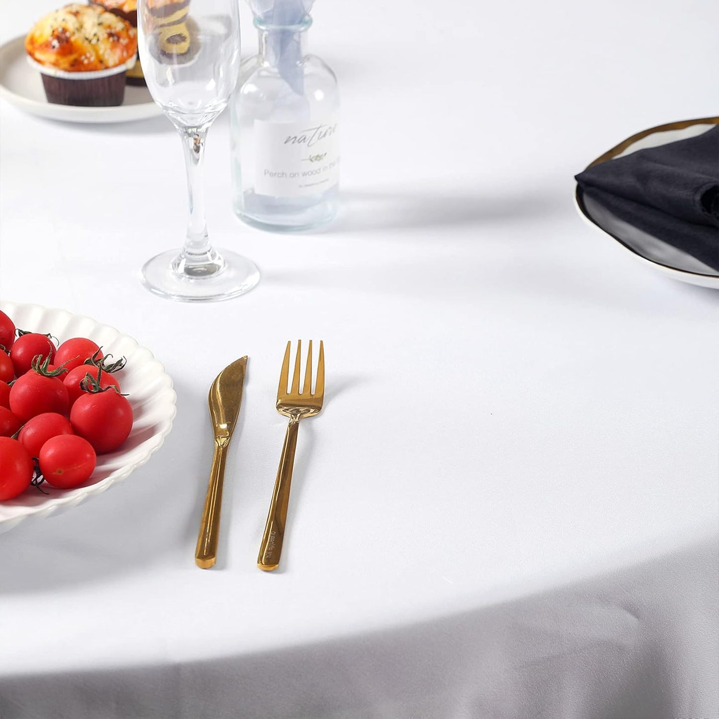 Rectangle Tablecloth 60x120 inch Washable Polyester Fabric Table Cloth for Wedding Party Dining Banquet Decoration（12 Pack 60x120, White）