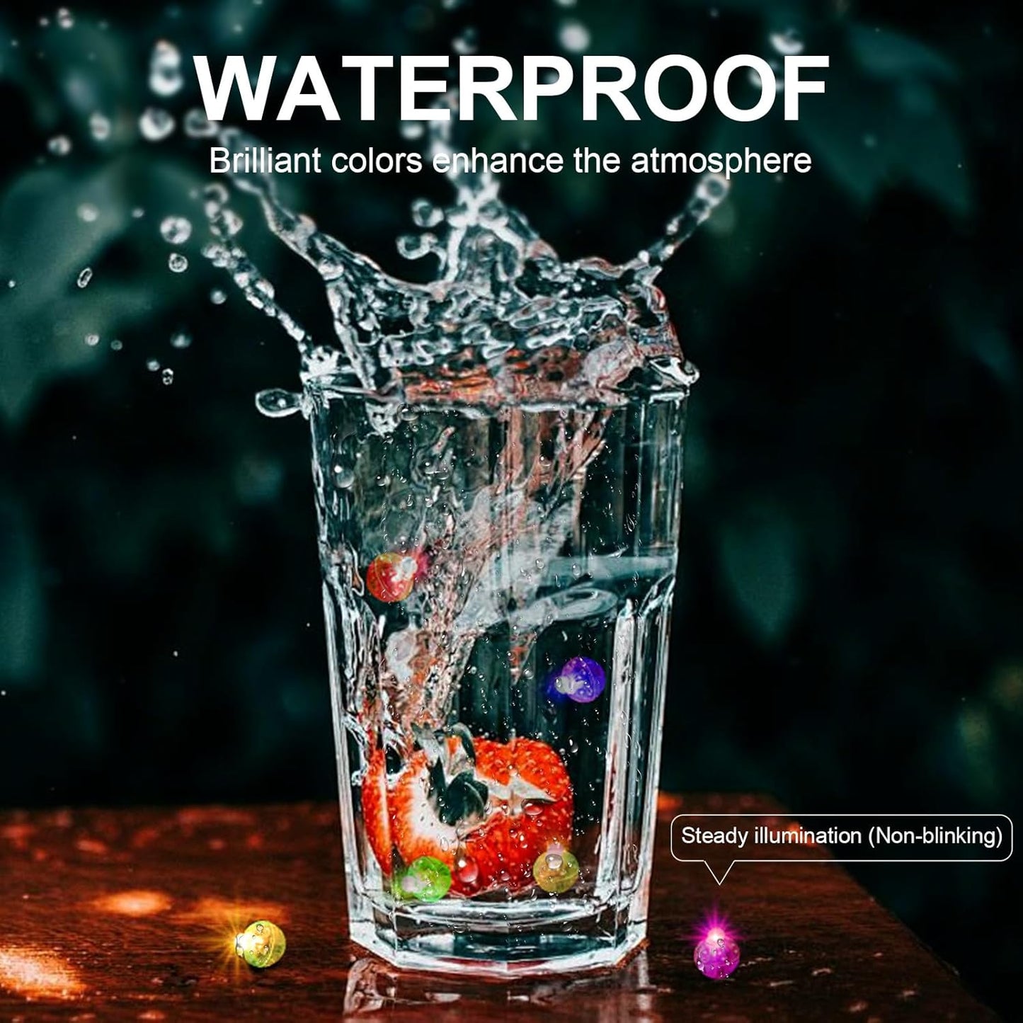 Aogist 100Pcs Pink Balloon Lights with Hook,Long Standby Time,Waterproof Mini Light for Birthday Party Wedding Christmas Halloween Easter Decorative (Steady)