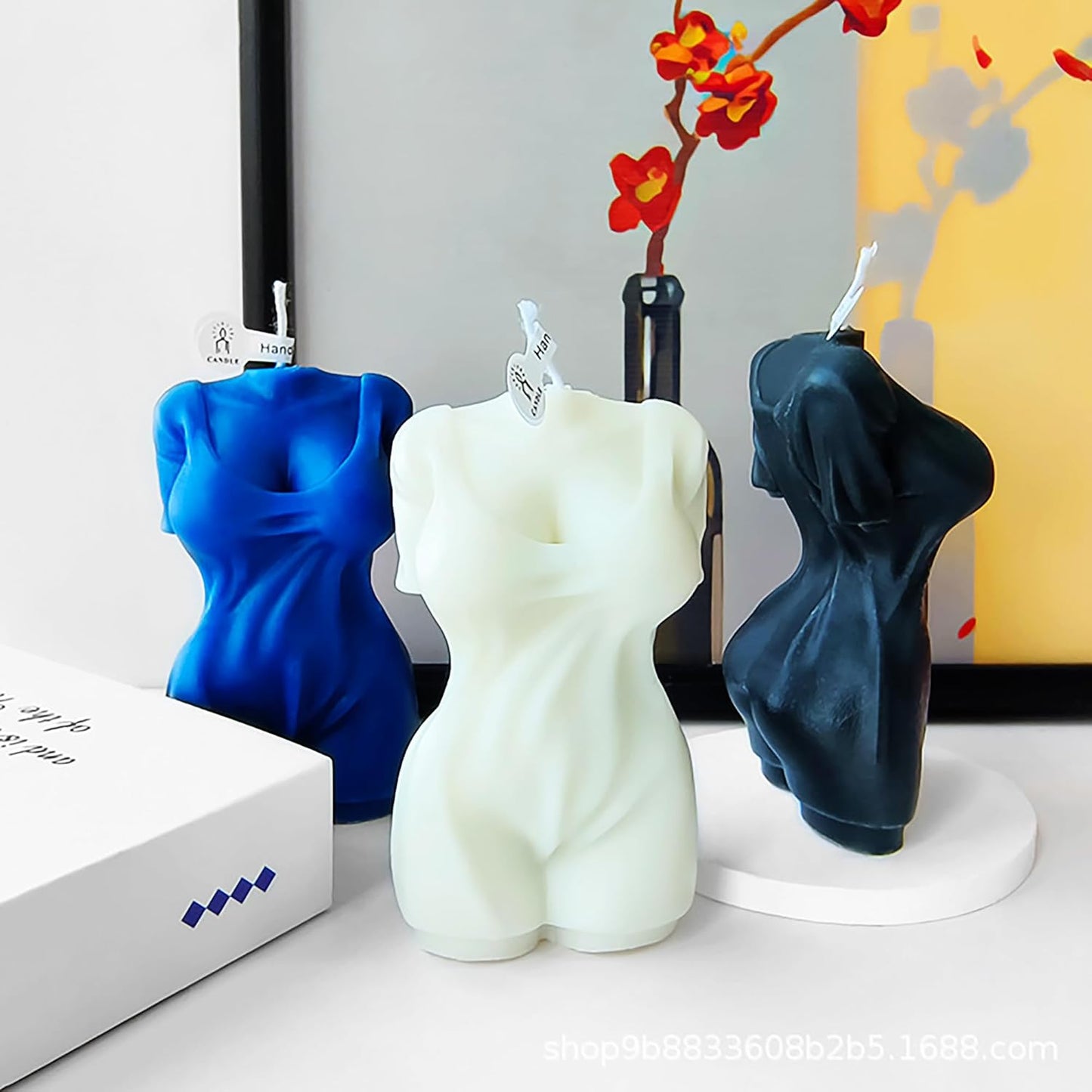 Sling Body Twist Wave Candle Mold - Resin Casting Silicone Mold for Home Decor and 3D Animal Candle Making