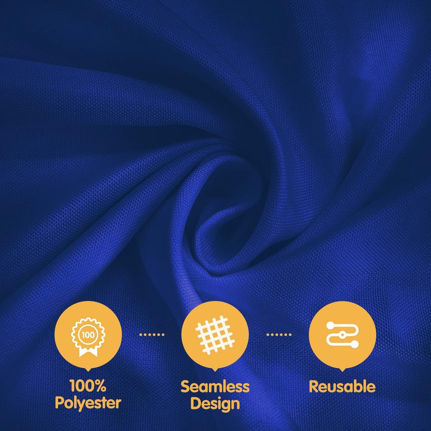 BRILLMAX 4 Pack Navy Blue Tablecloths for 6 Foot Rectangle Tables 90 x 132 Inch - 6ft Rectangular Bulk Linen Polyester Fabric Washable Cloth Cover for Wedding Reception Banquet Birthday Party