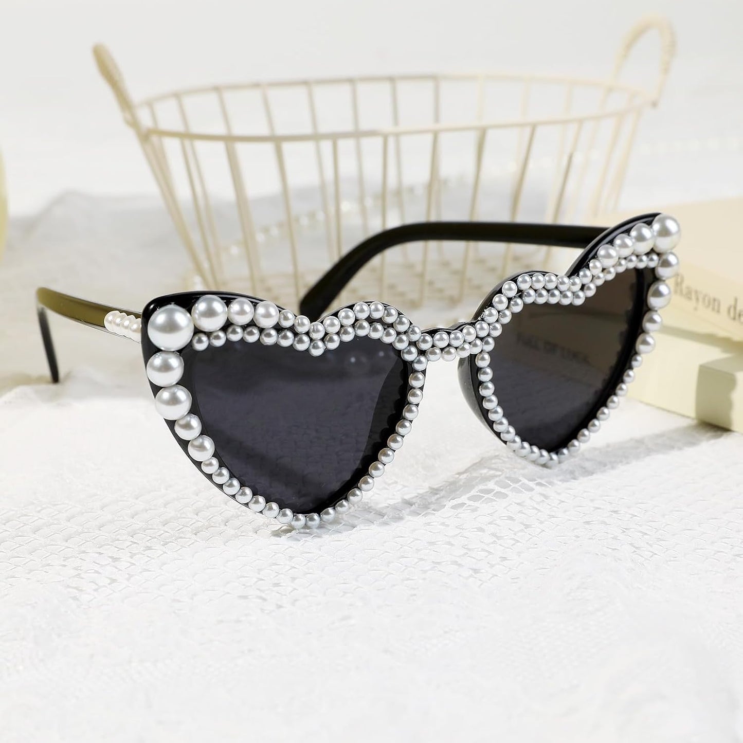 YOGFIT Heart Sunglasses for Women Fashion Classic Love Eye Protection Sunglasses Vintage Cute Heart Sunglasses