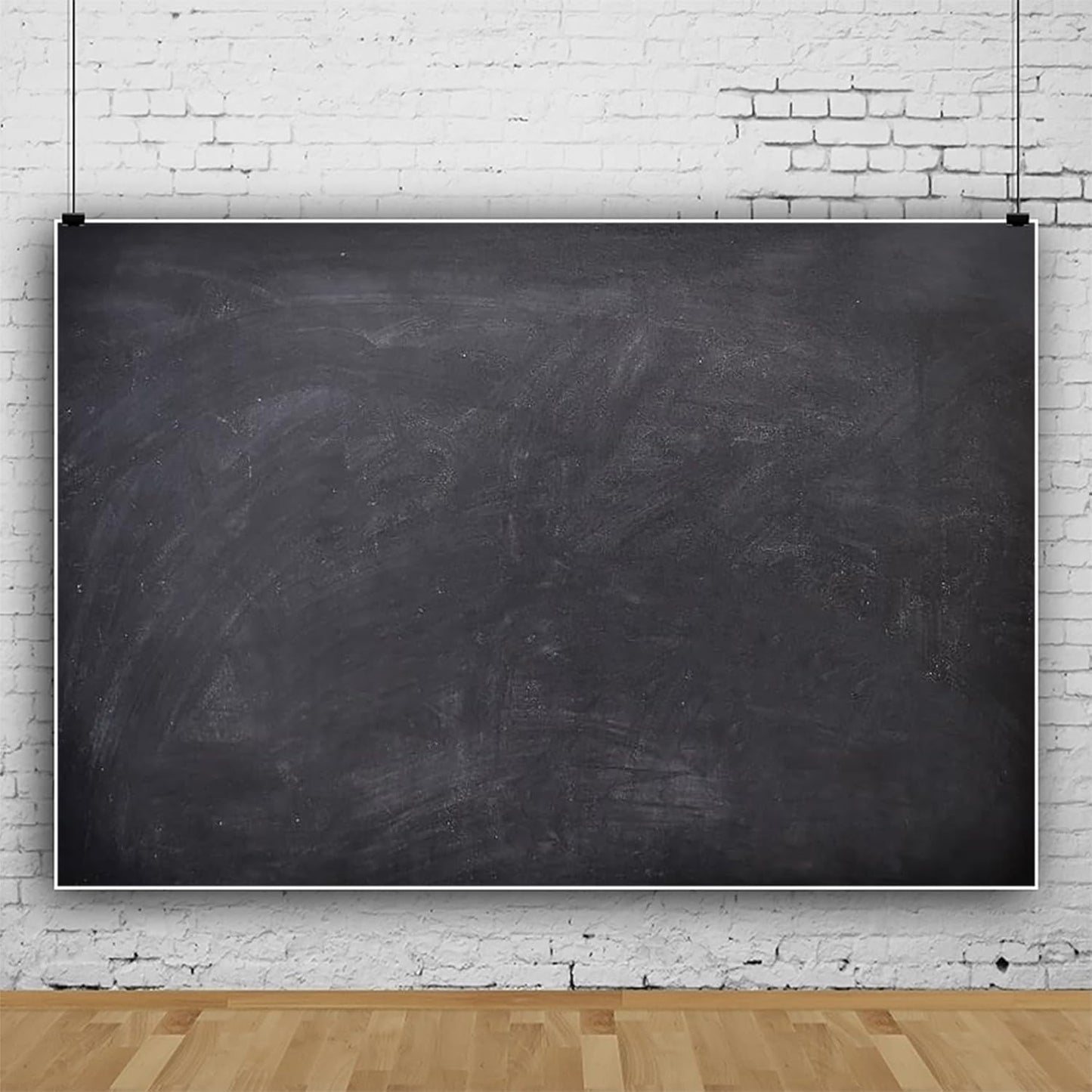 Renaiss 10x7ft Blank Blackboard Backdrop for Photoshoot Man Woman Portrait DIY Chalkboard Photography Background Back To School Banner School Season Photo Booth Props Wedding Teachers` Day Party Decor