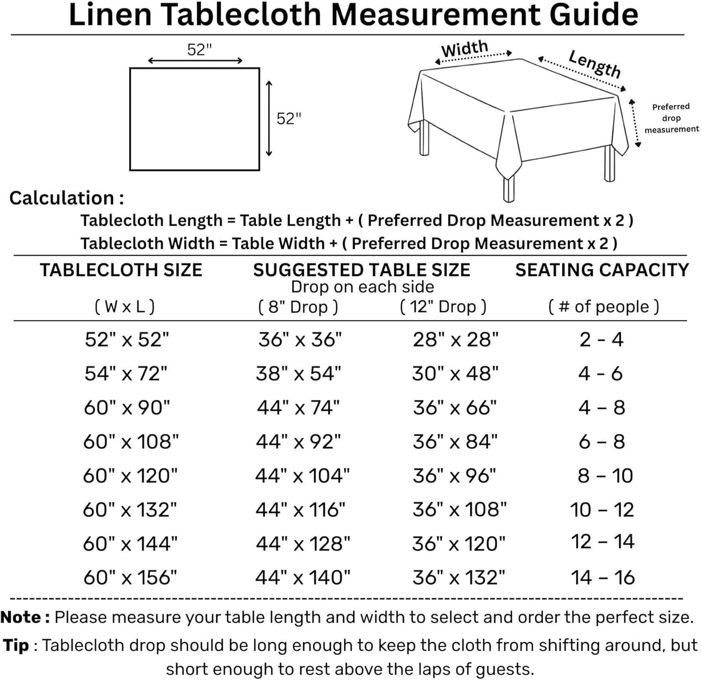 Solino Home Linen Square Tablecloth 52 x 52 Inch - 100% Pure Linen Peacock Blue Table Throw - Fete, Machine Washable Table Cloth