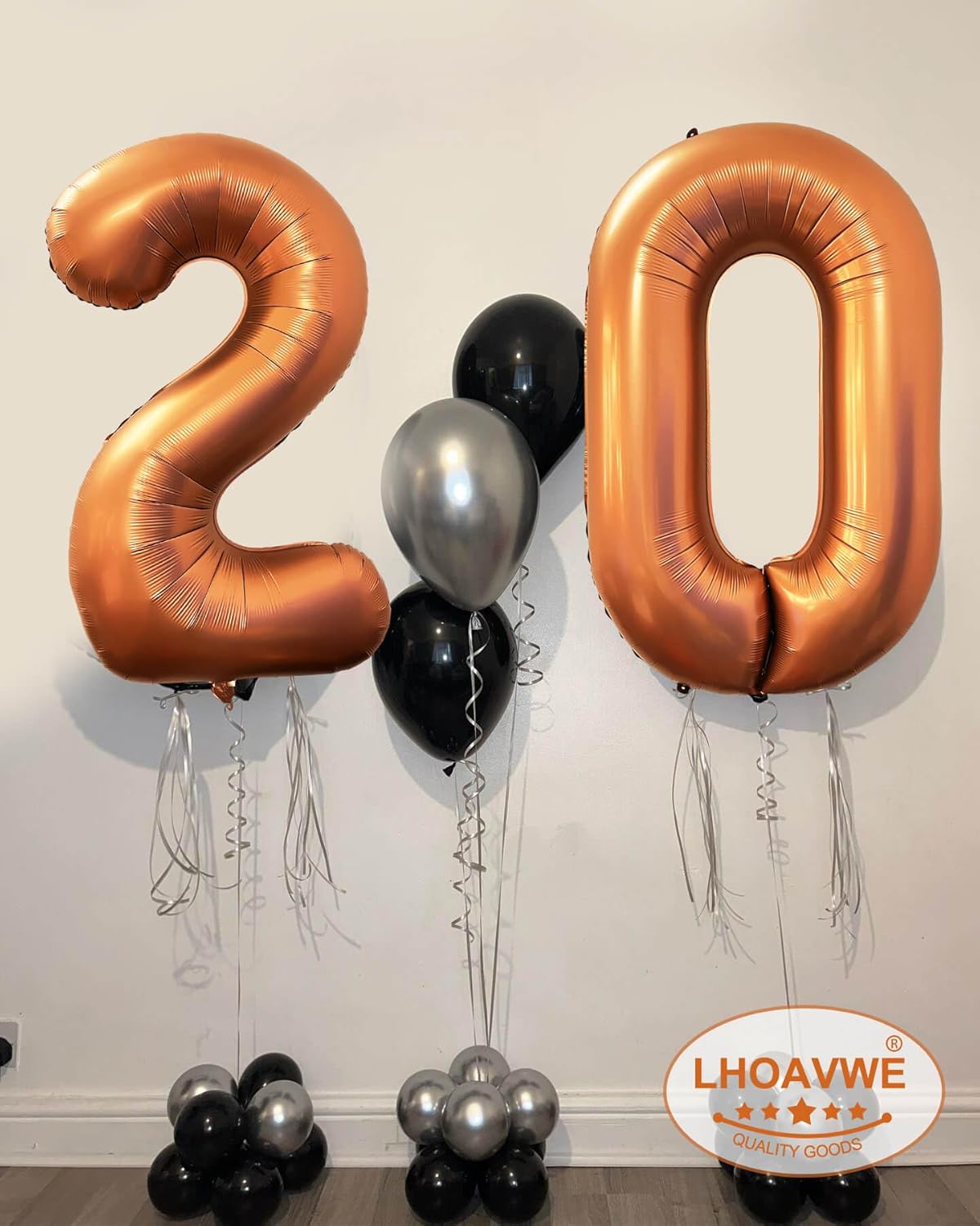 Number 14 Orange Balloons 40 Inch Giant Foil Helium for 14th Birthday Party Supplies 41st Anniversary Events Decorations