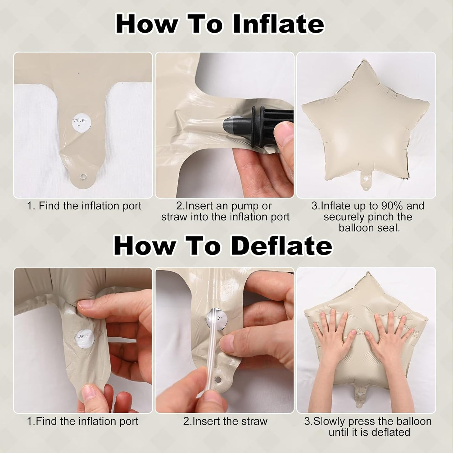 Cream White and Gold Balloons Beige Heart Balloon as Engagement Party Decorations, Metallic Champagne Gold and Sand White Nude Balloons 18 inch Clear Heart Shape Foil Balloon as Bride Wedding Decor