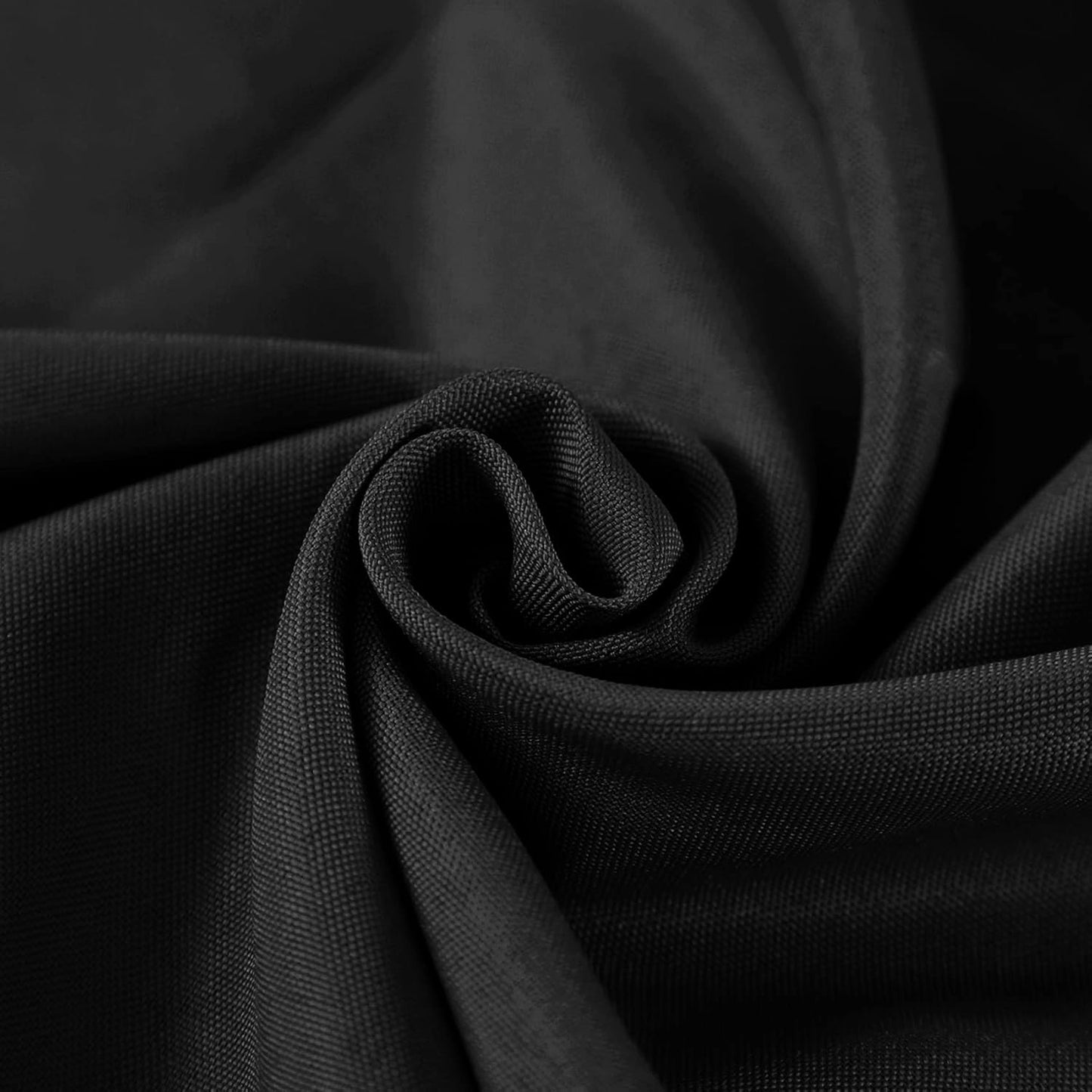Fokitut 2 Pack Waterproof Round Tablecloth, 90 Inch, Stain Resistant and Wrinkle Polyester Table Cloth, Fabric Table Cover for Kitchen Dining, Wedding, Party, Holiday Dinner-Black