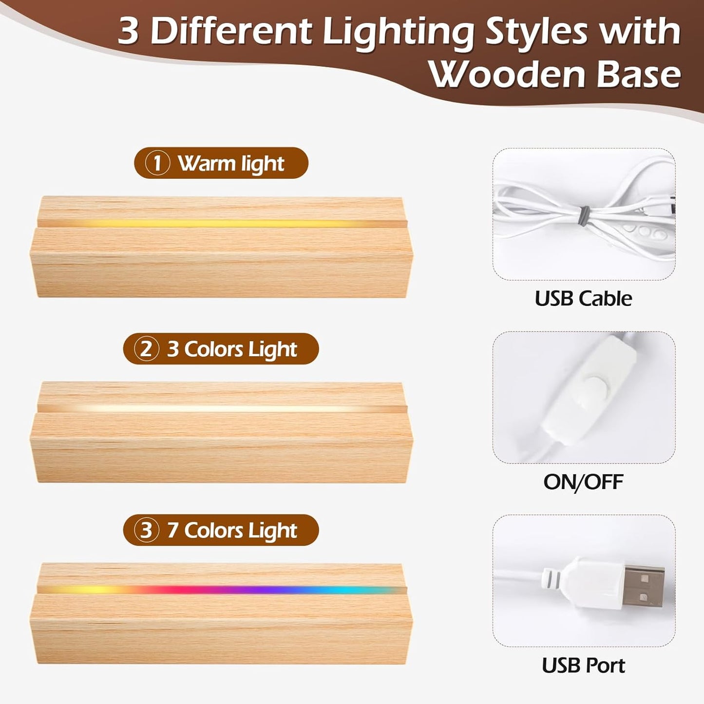 Custom Picture Frames with Photo, Personalized Photo Frame with Night Light, Customized Picture Frames, Personalized Anniversary Couple Gifts for Women, Men, Him, Her, Boyfriend, Girlfriend