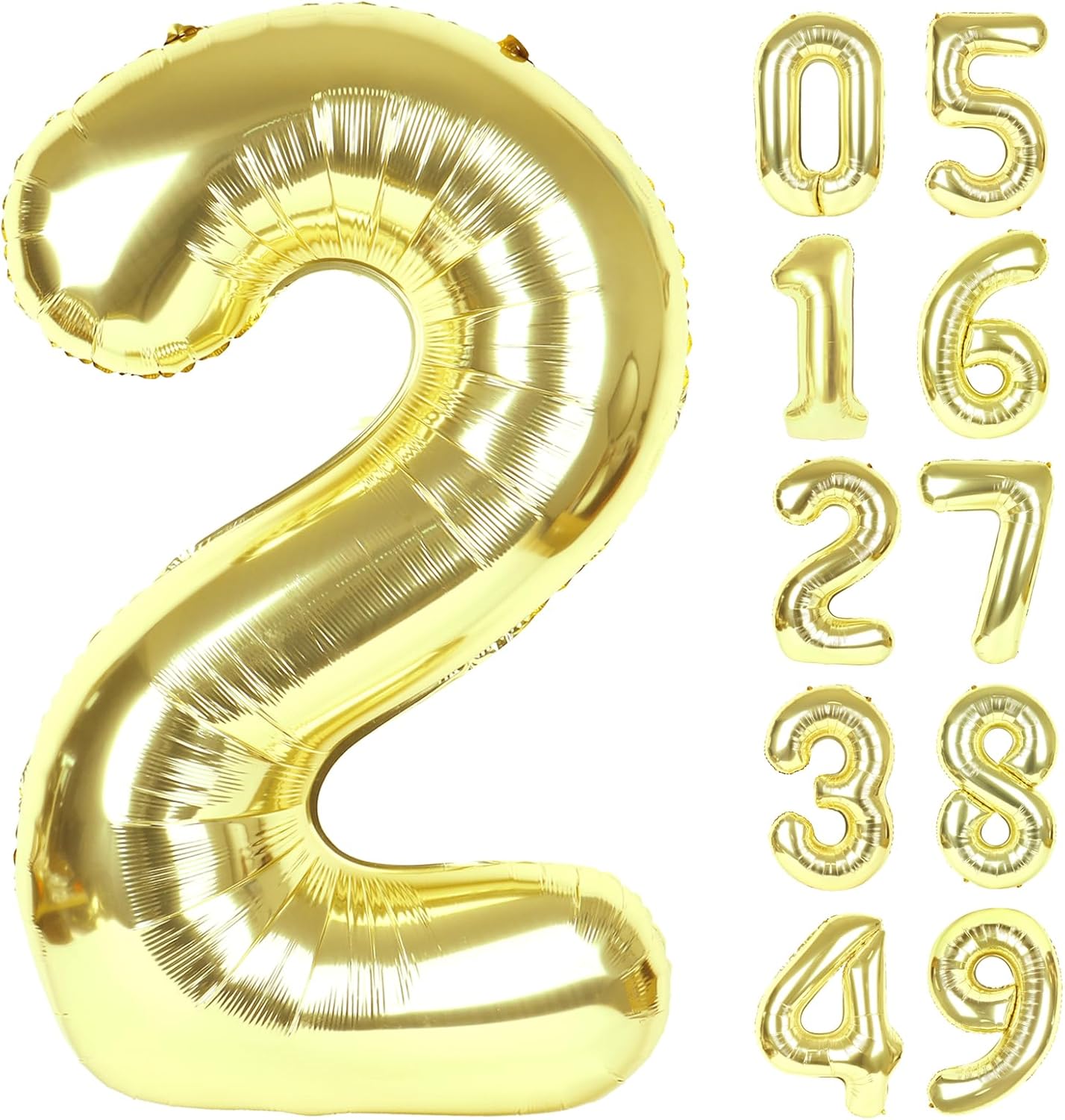 Champagne Gold number balloon 2026